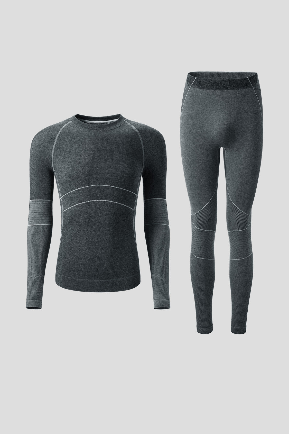 SportFlex Men's Performance Base Layer Set - Moisture Wicking Thermal Underwear for Running, Hiking & Cold Weather Activities