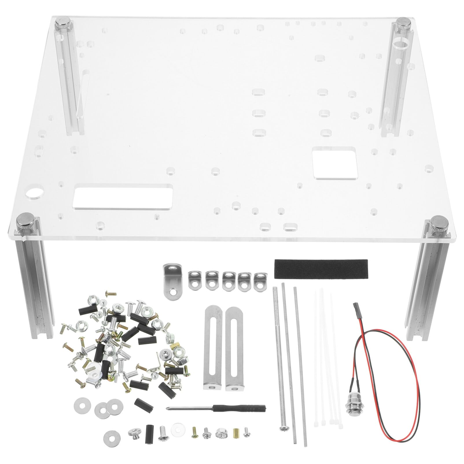 OSALADI Open Air Computer Case Frame - Motherboard Rack & Graphics Card Holder for DIY PC Builds | Durable Iron Chassis Bracket | Perfect for Gaming Rigs, Mining Rigs, and Desktop PC Showcases