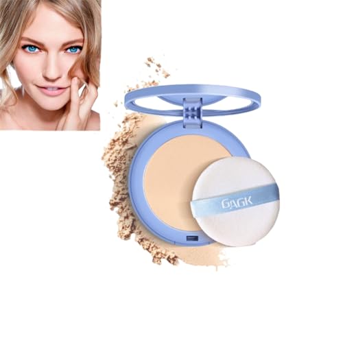 GAGK Matte Perfection Pressed Powder - Oil Control & Waterproof Finishing Powder for Long-Lasting Makeup | Setting Powder for Oily Skin | Classic Ivory | Perfect for Daily Wear & Special Occasions