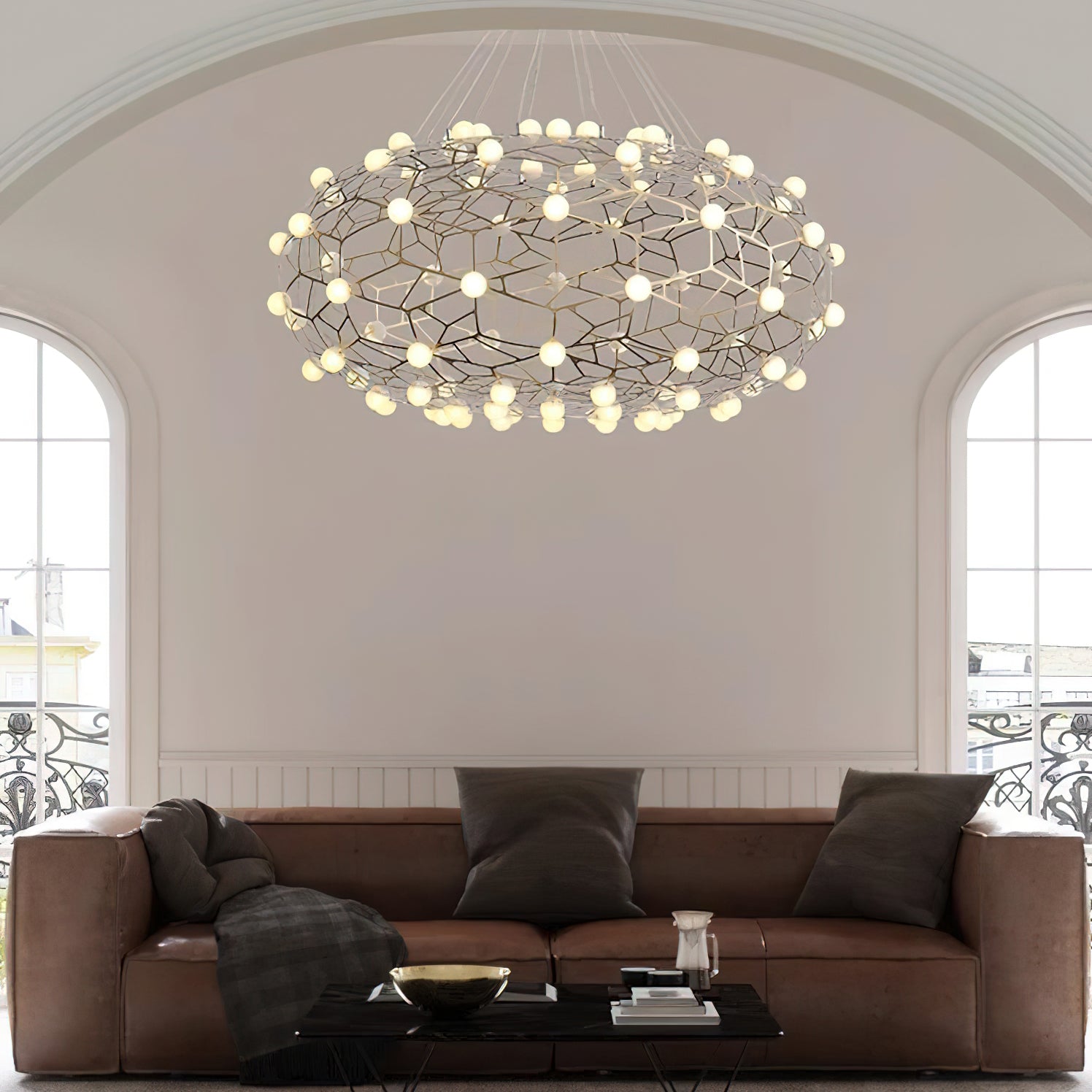 Exquisite Bird's Nest Chandelier - Elegant Crystal Ceiling Light Fixture for Dining Room, Bedroom & Living Room Decor | Perfect for Modern Home, Wedding & Luxury Interior Design