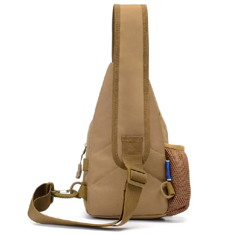 Portable Hiking & Travel Sling Shoulder Bag - MOLLE Chest Pack for Men - Outdoor Sports Bottle Pouch - Camping Hunting Fishing Backpack - Perfect for Hiking, Travel & Outdoor Adventures