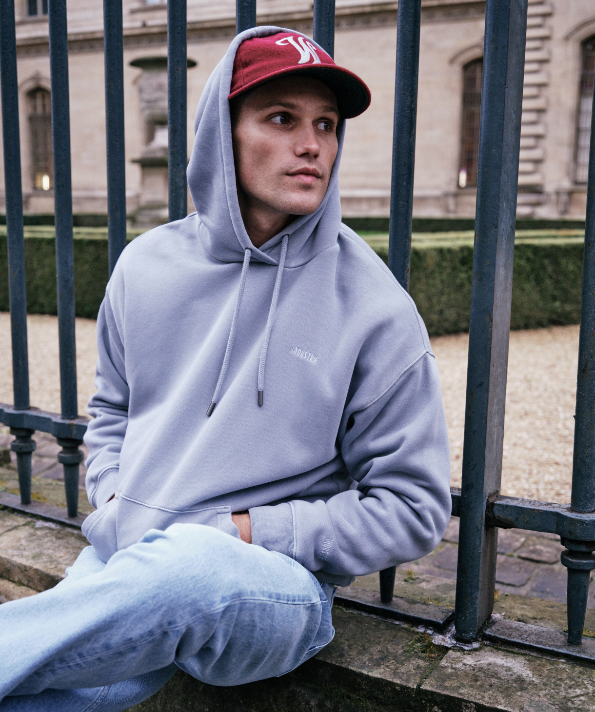 The Del Sur Washed Hoodie - Soft Cotton Pullover for Men & Women | Lake Blue | Casual Streetwear, Loungewear & Outdoor Activities