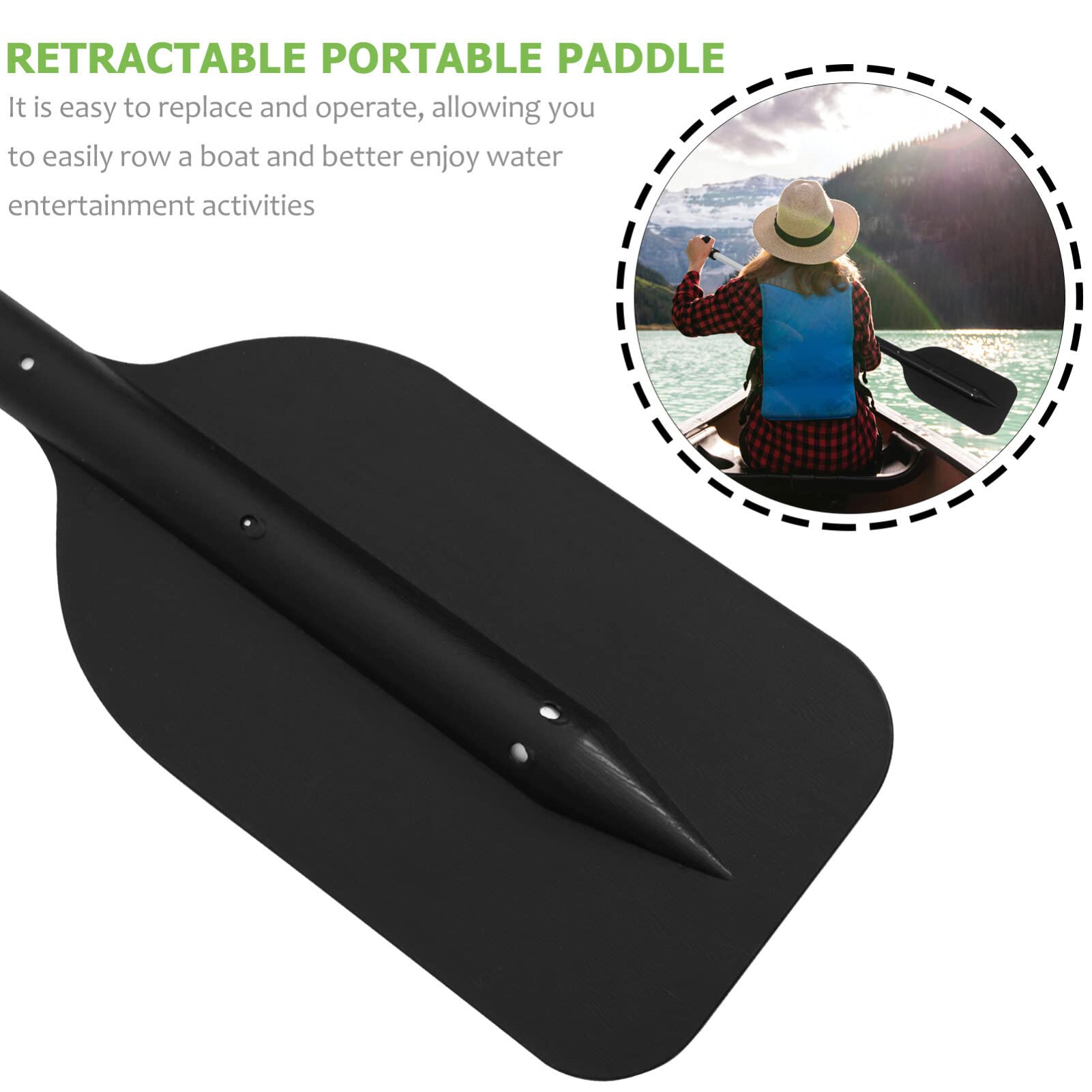 BESPORTBLE 2 Pack Adjustable Kayak Paddles 22-41 Inch Lightweight Aluminum Alloy Oars - Collapsible Canoe Paddles for Kayaking, Rafting, Boating & Water Sports | Perfect for Lakes, Rivers & Outdoor Adventures