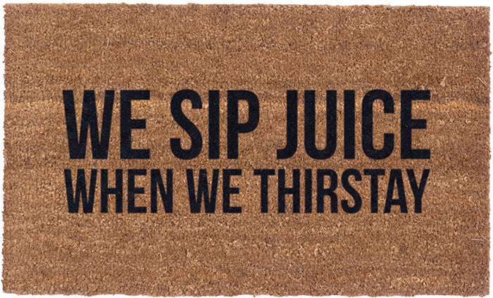 Premium Vinyl Back Coir Doormat - Absorbent & Durable for Sip Juice Spills - Perfect for Kitchen, Entryway, and Outdoor Use