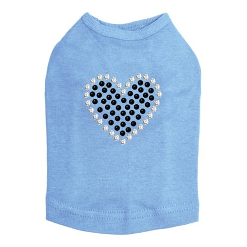 Black Rhinestone Heart Tank Top for Women - Elegant Sparkling Casual & Party Wear - Available in Multiple Colors - Perfect for Date Nights, Club Outings & Summer Fashion