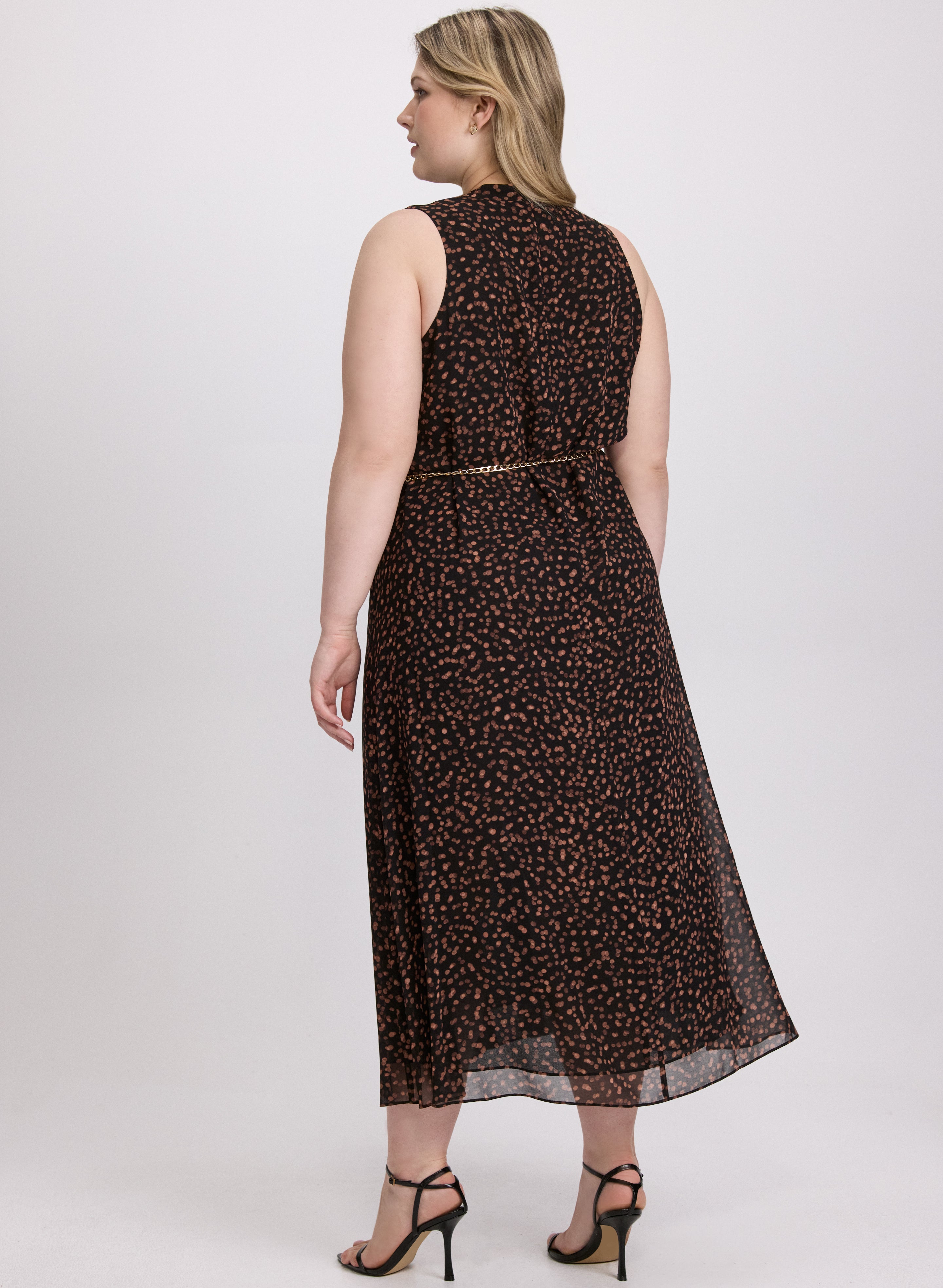 Black Dot Print Floral Dress for Women - Plus Size Casual Summer Dress for Beach, Party & Everyday Wear