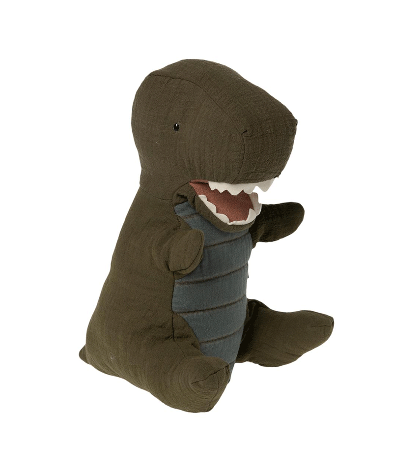 Maileg Ganto Rex Hand Puppet - Soft Plush Dinosaur Toy for Kids, Interactive Role Play & Storytelling Fun | Perfect for Imaginative Play, Gifts, and Preschool Learning Activities