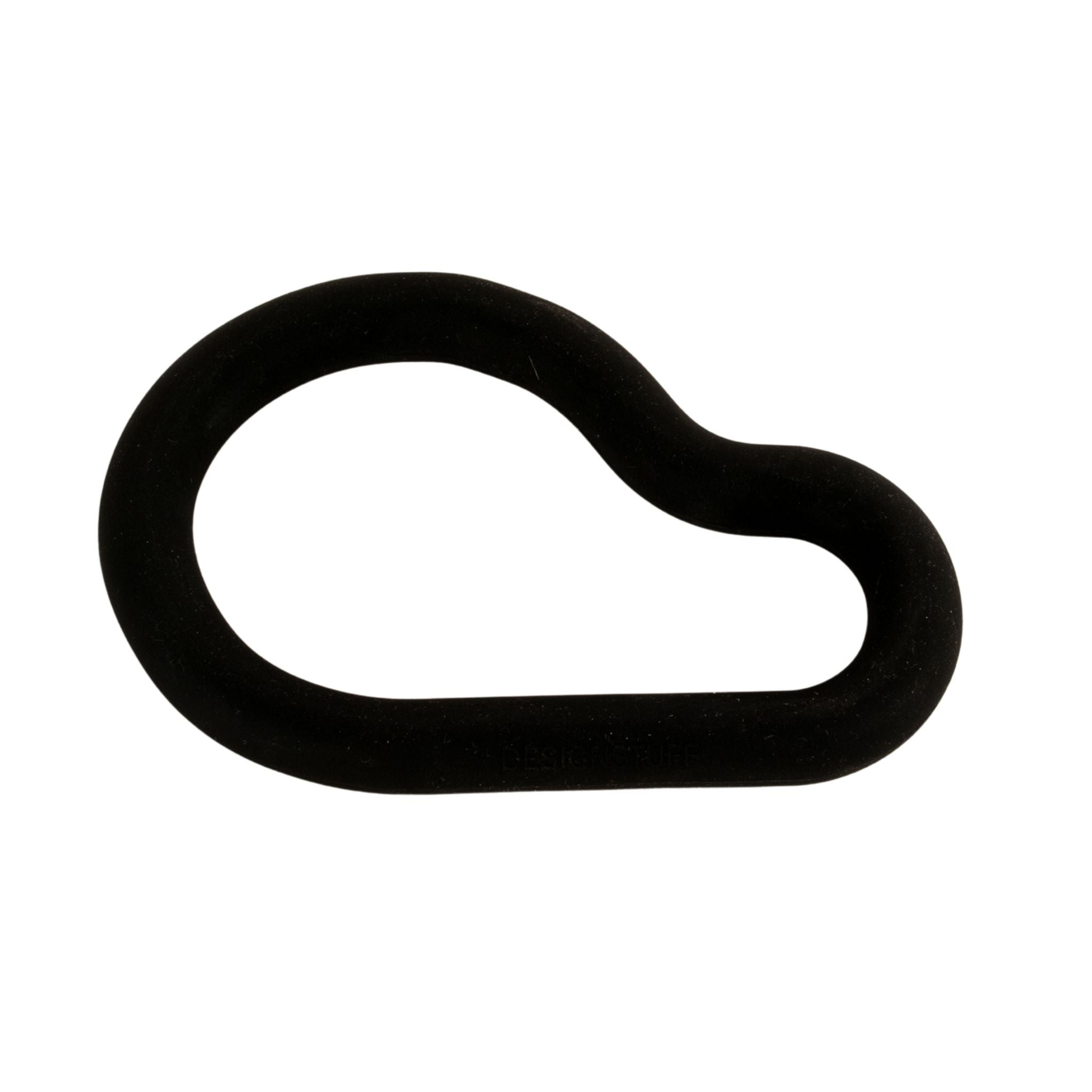 DESIGNSTUFF Heat Resistant Silicone Trivet - Non-Slip Pot Holder for Kitchen, Black - Perfect for Hot Pots, Pans & Dishes on Countertops & Dining Tables