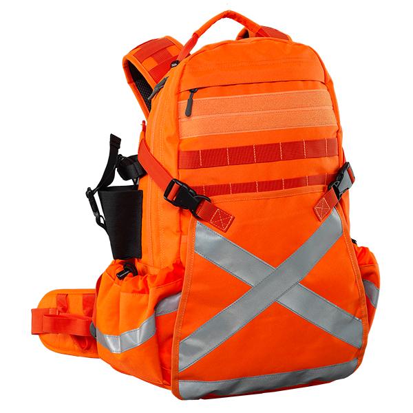 Caribee Mineral King Orange High Visibility 32L Backpack - Durable Hiking & Travel Backpack for Outdoor Adventures & Commuting