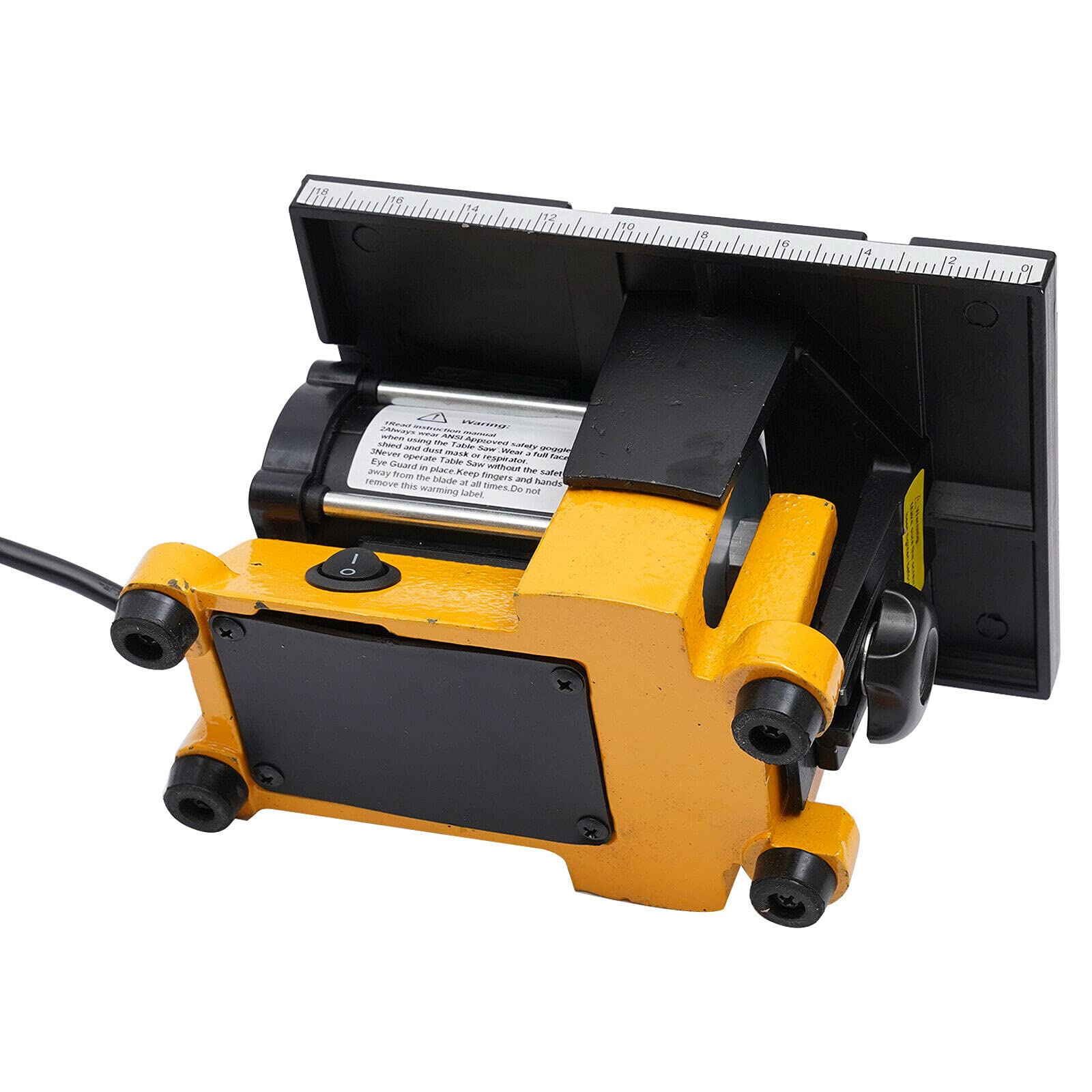 Mini Table Saw Cutting Machine - Portable Electric Benchtop Saw with 2 Blades for Wood, Plastic & Glass | DIY Woodworking, Model Crafts & Home Projects | Compact Tabletop Saw for Precise Cutting, Polishing & Grinding