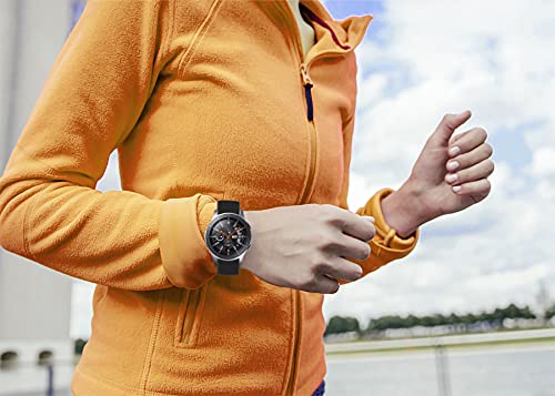 **Samsung Galaxy Watch 3 Band 45mm / 46mm & Gear S3 Frontier 22mm Silicone Sports Watch Band - Durable, Comfortable Strap for Men & Women - Perfect for Running, Swimming & Fitness Tracking**