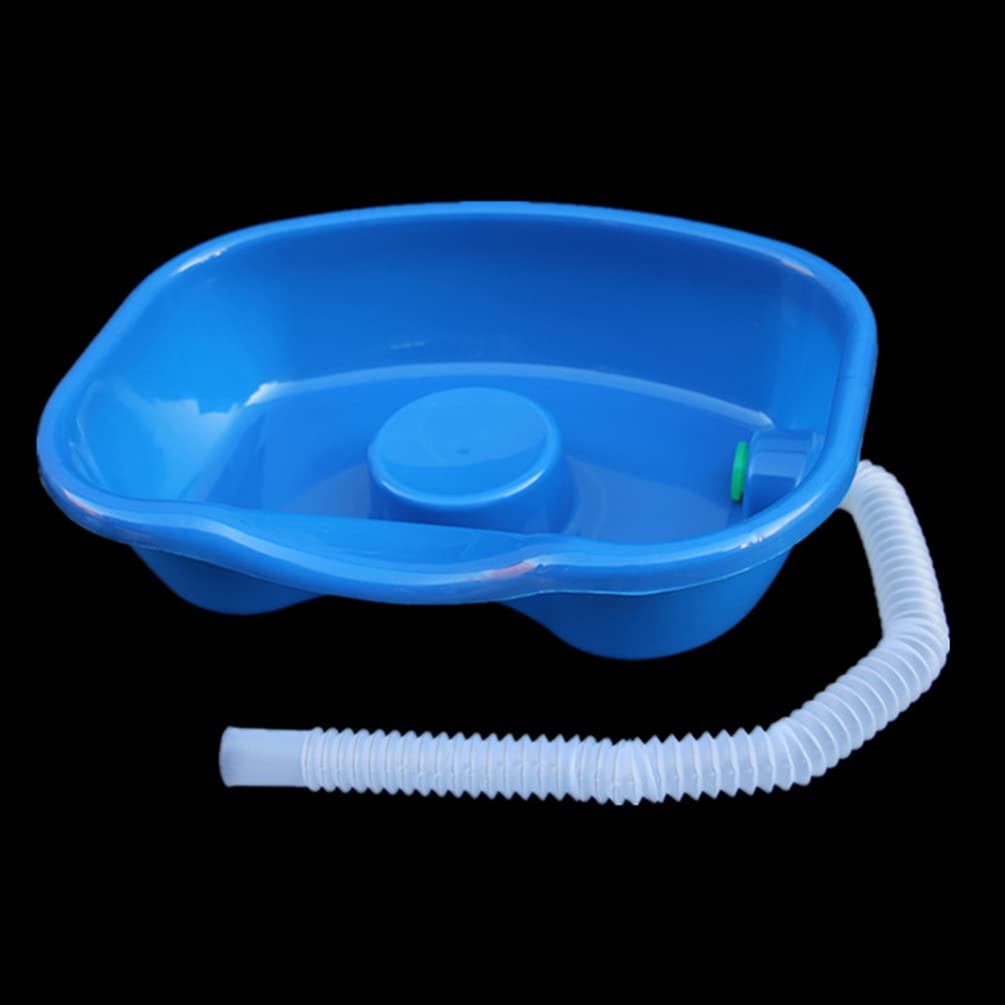 Portable Shampoo Basin for Bedridden & Elderly - Lightweight Hair Washing Tray with Drain Hose for Home Care, Hospitals & Nursing Homes - Ideal for Seniors, Pregnant Women & Disabled Patients