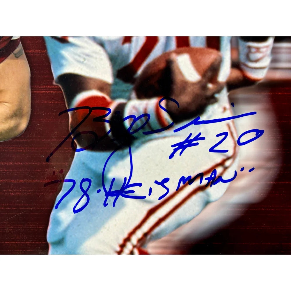 Oklahoma Sooners Heisman Trophy Winners Autographed 16x20 Photo Framed with JSA COA - Perfect for Sooners Fans, Sports Memorabilia Collectors, and Man Cave Decor