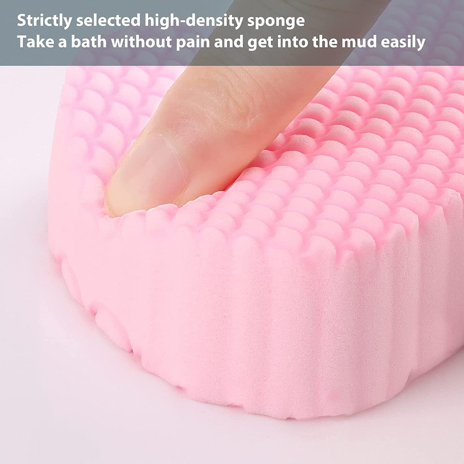 Ultra Soft Exfoliating Bath Sponge for Adults & Kids - Dead Skin Remover Shower Sponge - Gentle Magic Scrub for Sensitive Skin & Pregnancy - 2 Pack (Multi-Color) - Perfect for Daily Shower & Spa Relaxation
