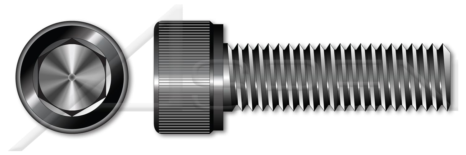 100-Piece M16-2.0 x 35mm Metric Socket Head Cap Screws - Hex Socket Drive, Full Thread, Class 12.9 Steel - Made in USA - Ideal for Automotive, Machinery & Industrial Applications