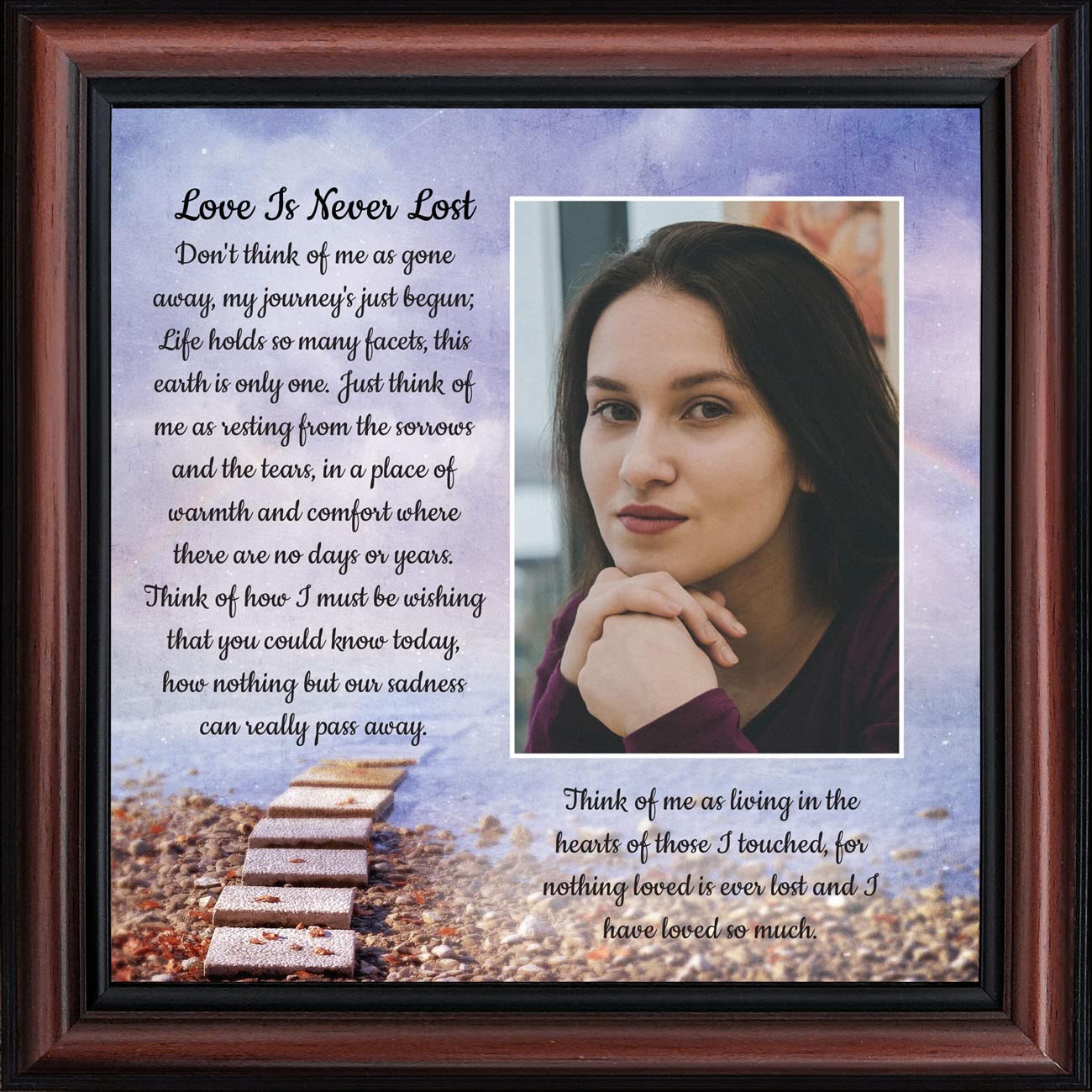 Sympathy Memorial Picture Frames - Crossroads Home Décor for Wall Display & Gift Baskets