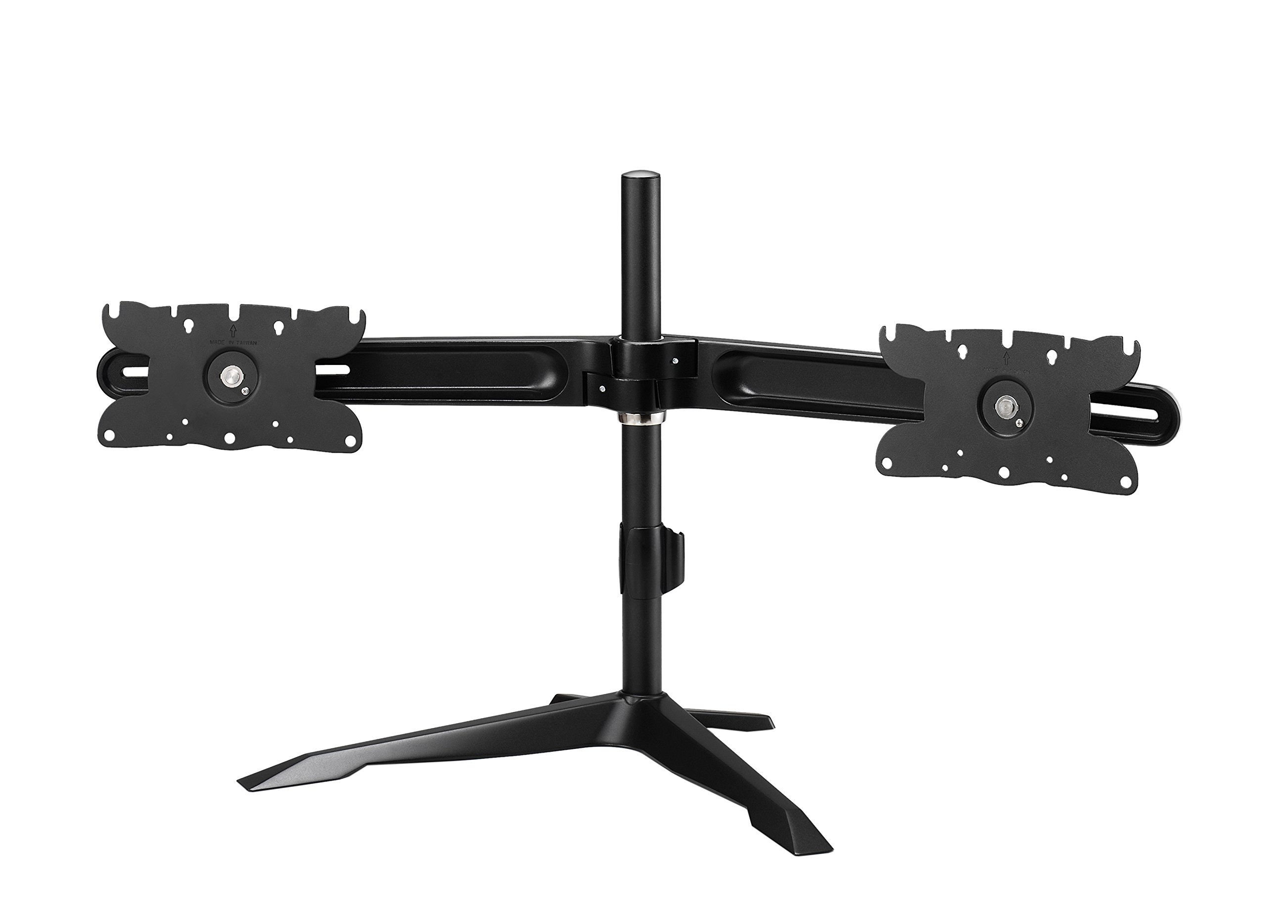 Dual Monitor Stand for 13-32 Inch Screens - Adjustable VESA Mount for Home & Office Desks - Ergonomic Space Saving Solution for Dual Monitors