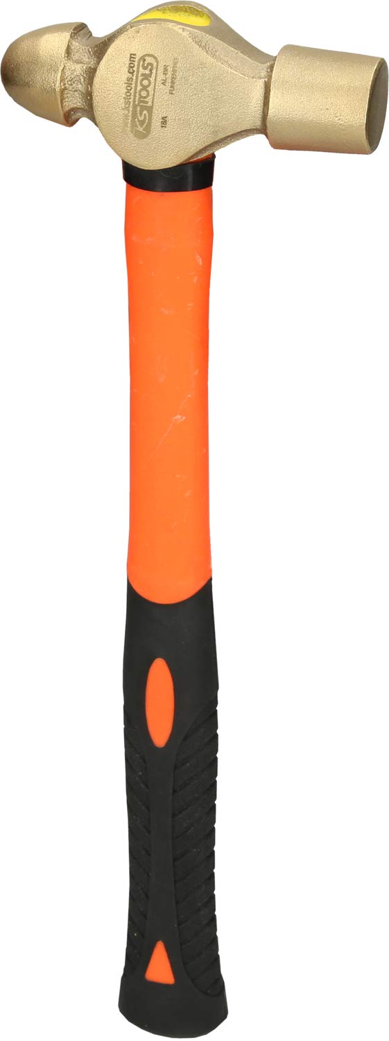 KS Tools 963.0326 BRONZEplus Fitters Hammer - 600g English Pattern Hammer for Professional Mechanics & DIY Home Repairs | Perfect for Automotive, Plumbing & Metalworking Projects