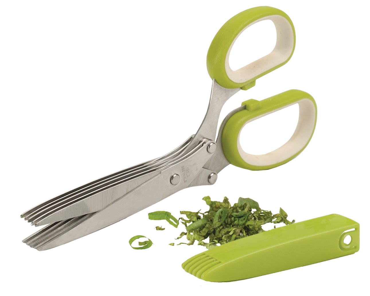 Premium RSVP Herb Shears - Sharp Stainless Steel Kitchen Scissors for Fresh Herbs, Cooking & Gardening - Perfect for Chopping Parsley, Basil, Mint & More