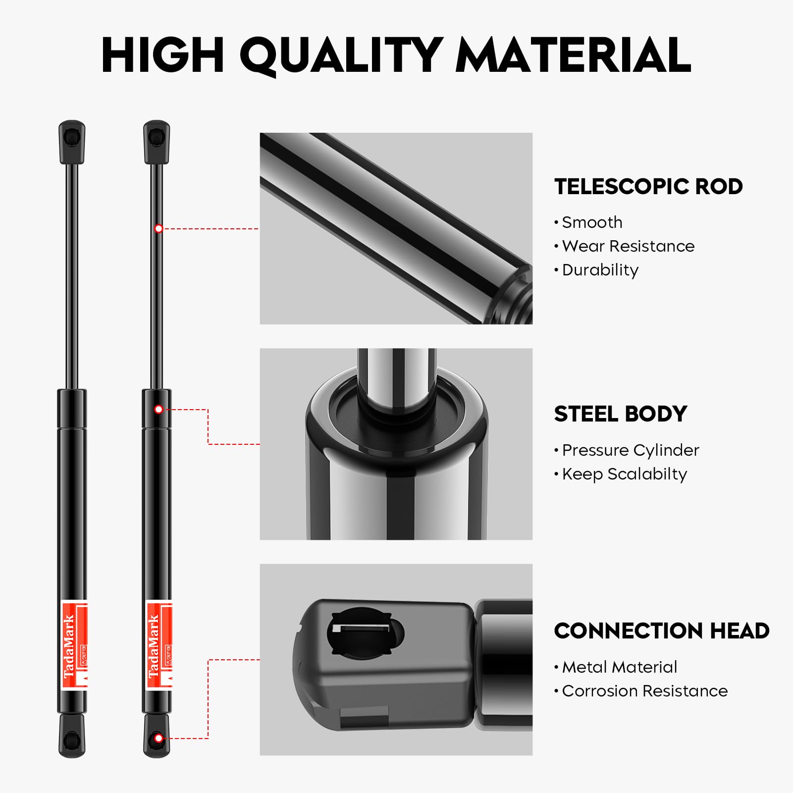 2 Pcs Front Hood Lift Support Struts Shocks Gas Spring Prop 6351 for 2004-2008 Acura TL - Easy DIY Installation, Smooth Hood Operation for Car Maintenance & Repair