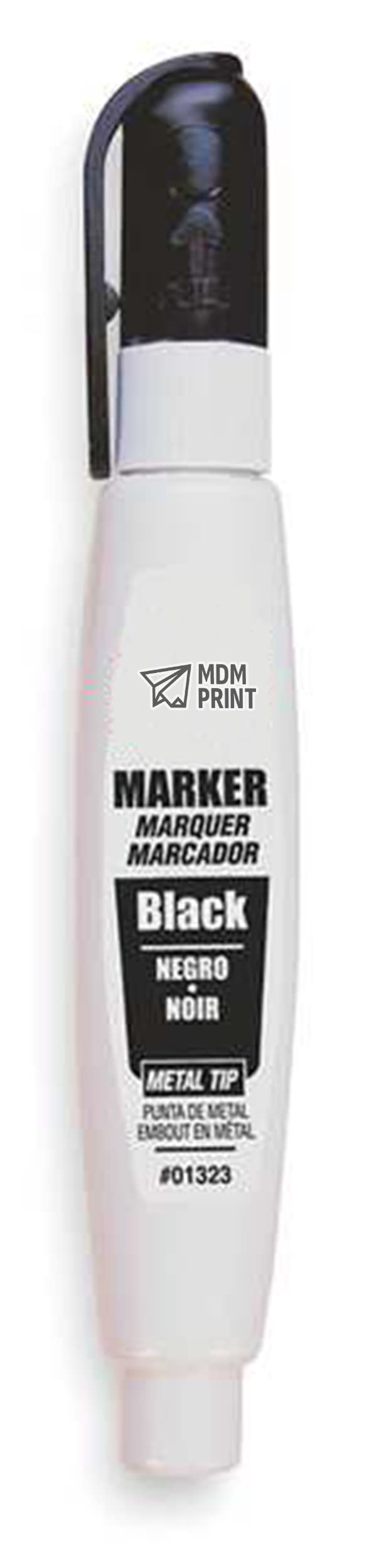 Permanent Paint Marker with Micro Tip - Black Color for DIY, Crafts, Signage & Industrial Use
