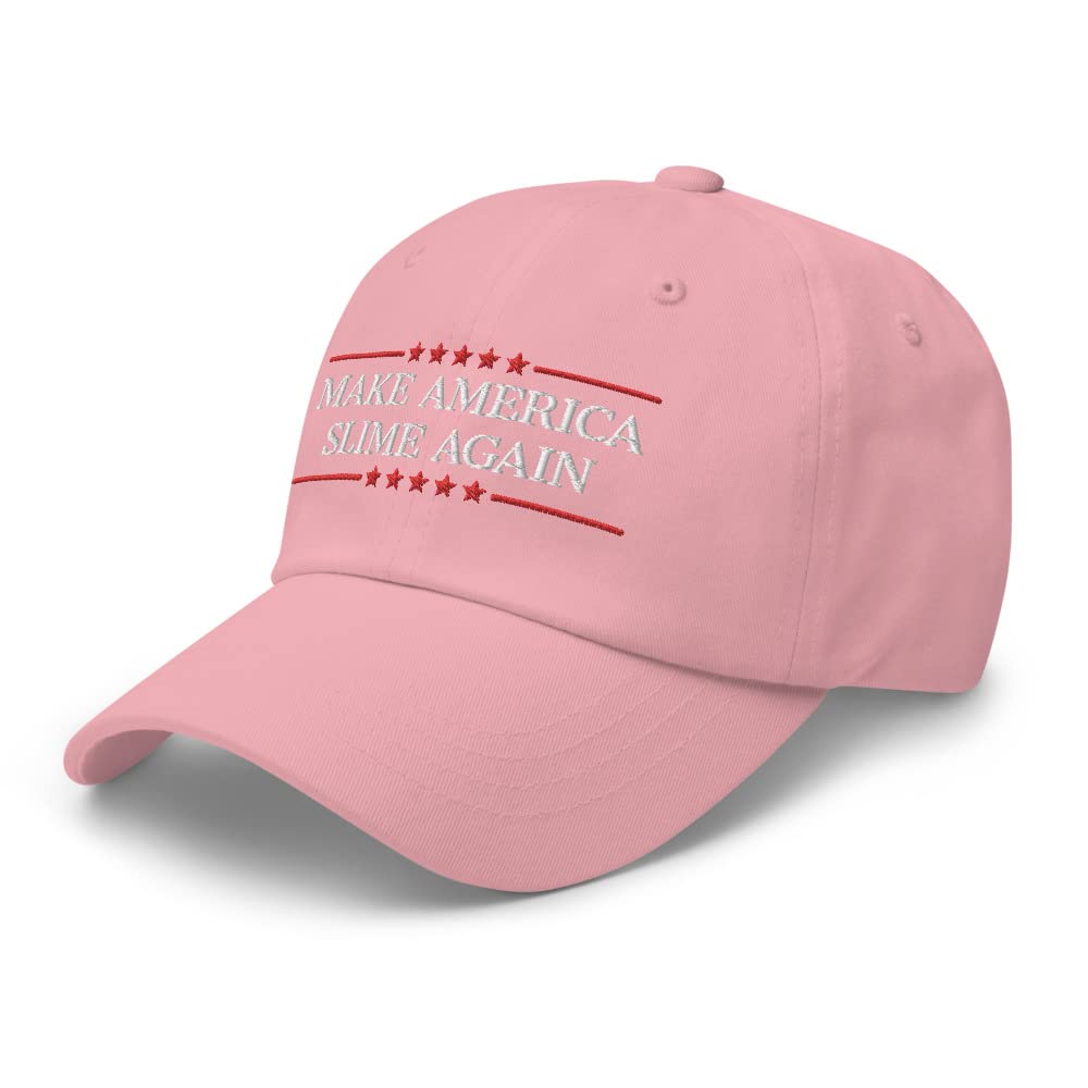 Make America Slime Again Hat - Embroidered Dad Cap for Men & Women | Funny Political Novelty Baseball Cap | Perfect for Slime Lovers, Costume Parties & Protest Events