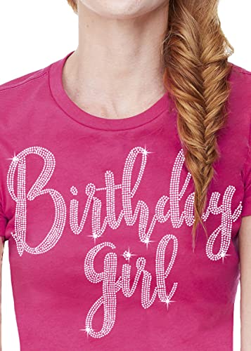 Birthday Girl - Rhinestone (Magenta Pink)