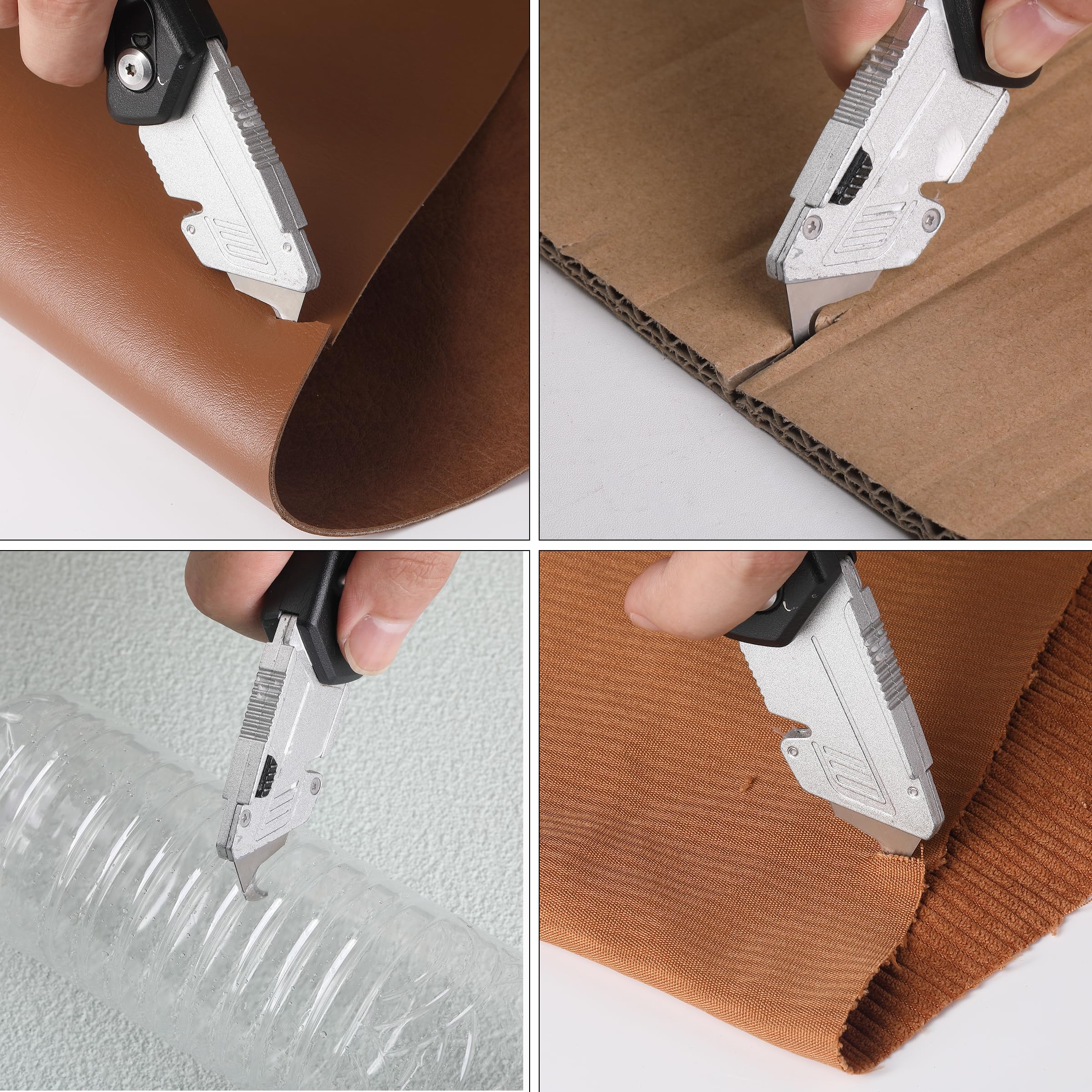 Bates Utility Knife Blades with Hook Edge - 40 Pack Box Cutter Replacement Blades for Heavy Duty Cutting, Crafting & Packaging | Sharp Razor Blades for Box Cutters, Office & Warehouse Use