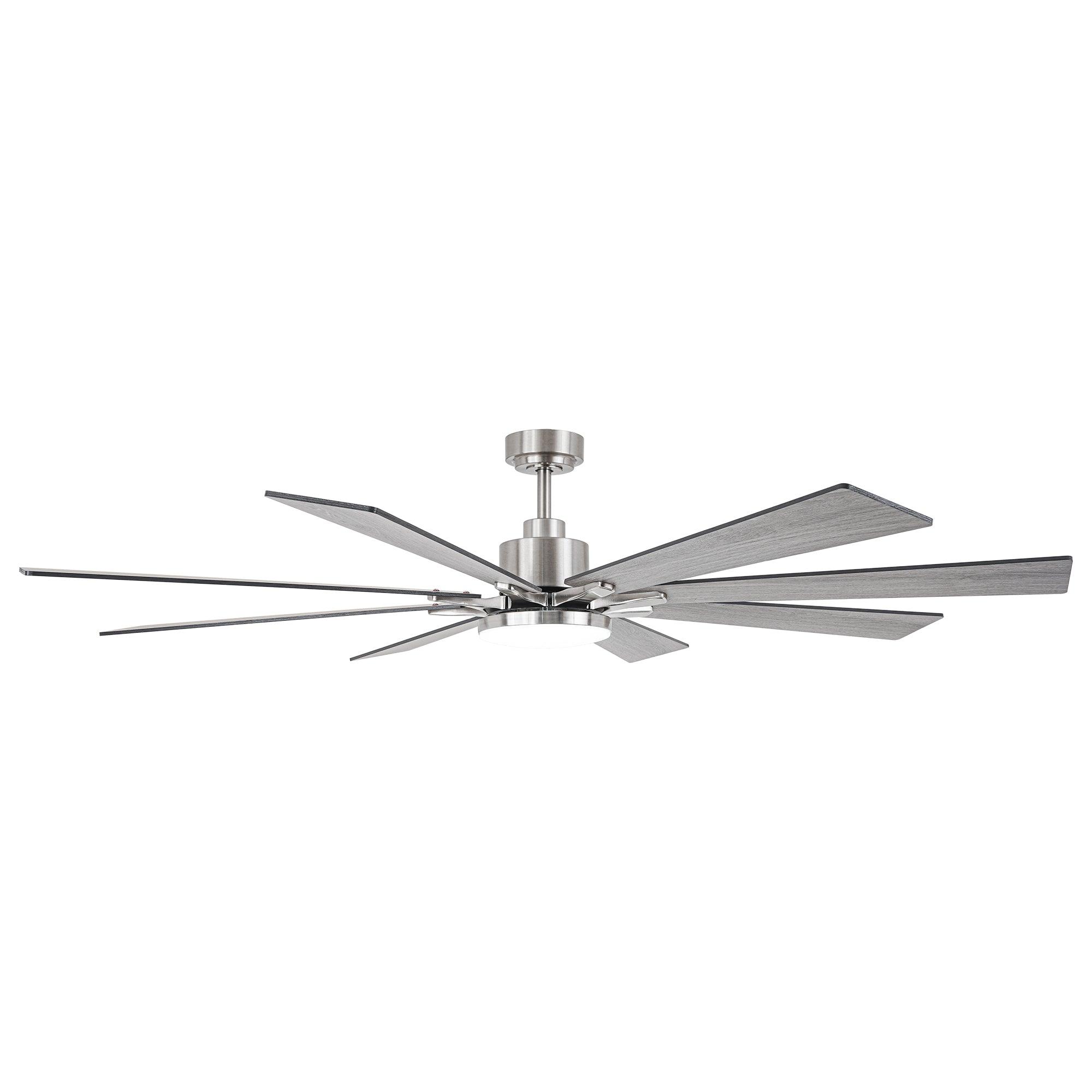72 Inch Elbe Modern Ceiling Fan with Light Kit & Remote Control - Perfect for Living Room, Bedroom, and Large Spaces