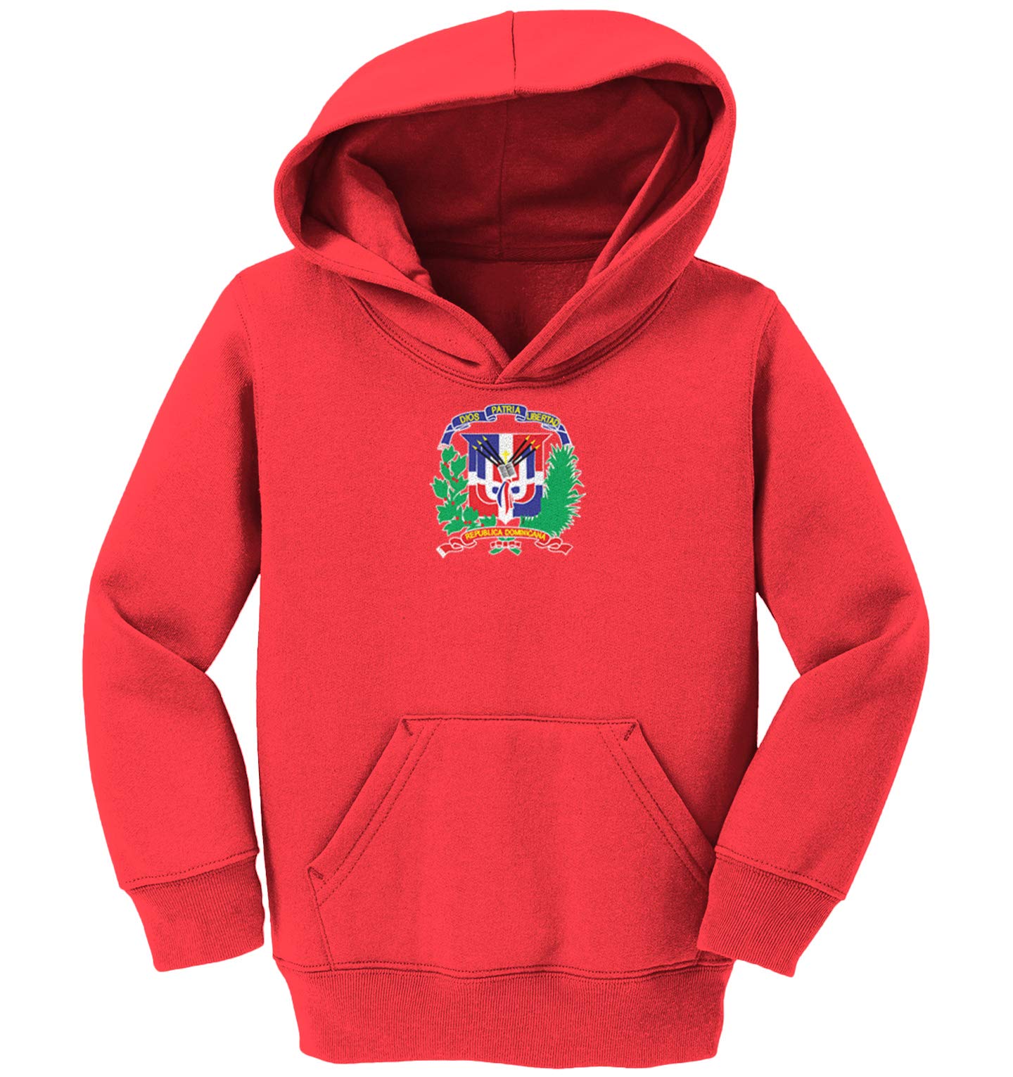 Dominican Republic Soccer Jersey Fleece Hoodie for Toddler & Youth - Comfortable & Stylish for Games, School & Outdoor Activities