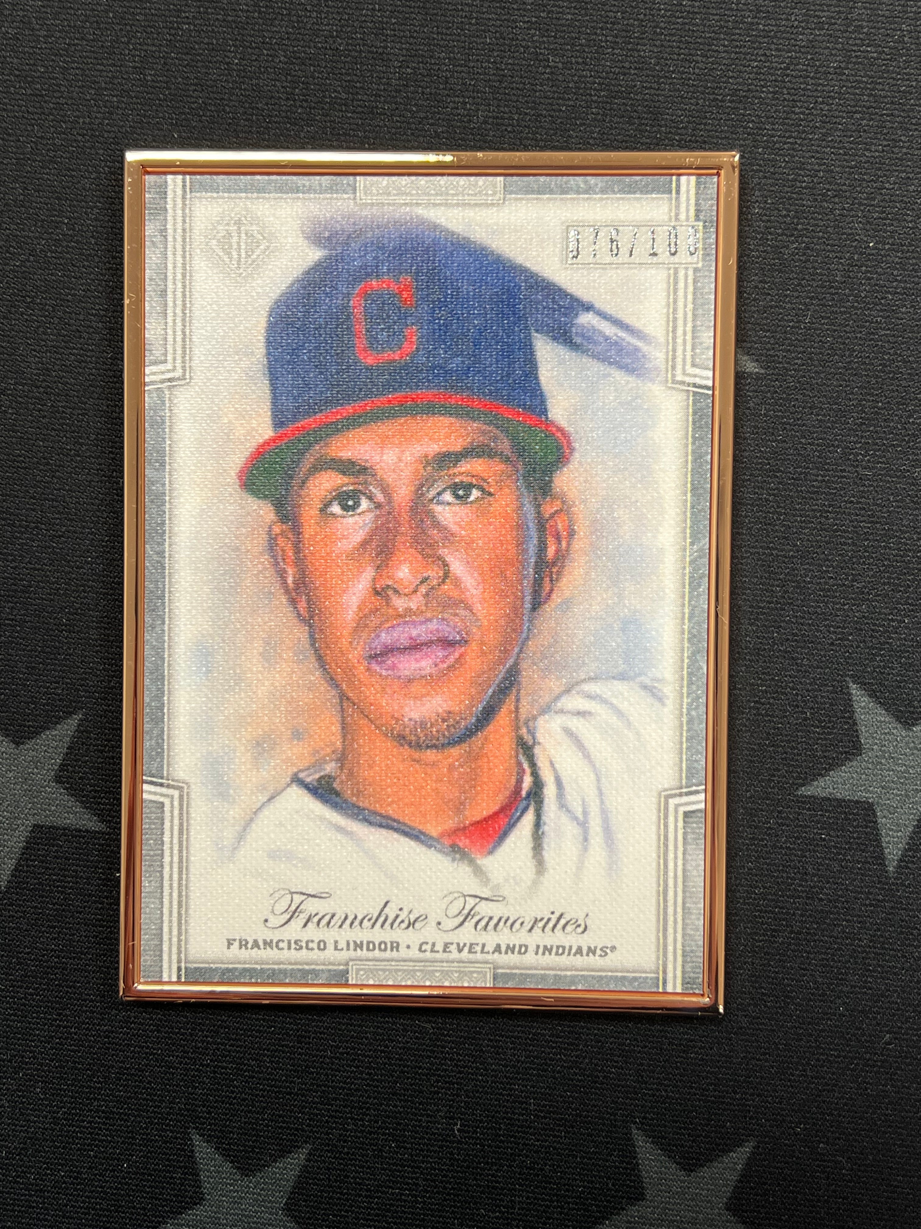 2019 Topps Transcendent Francisco Lindor #FFRFL Franchite Favorites #76/100 - Rare Baseball Trading Card for Collectors & Fans - Perfect for Display, Investment & Sports Memorabilia Collections
