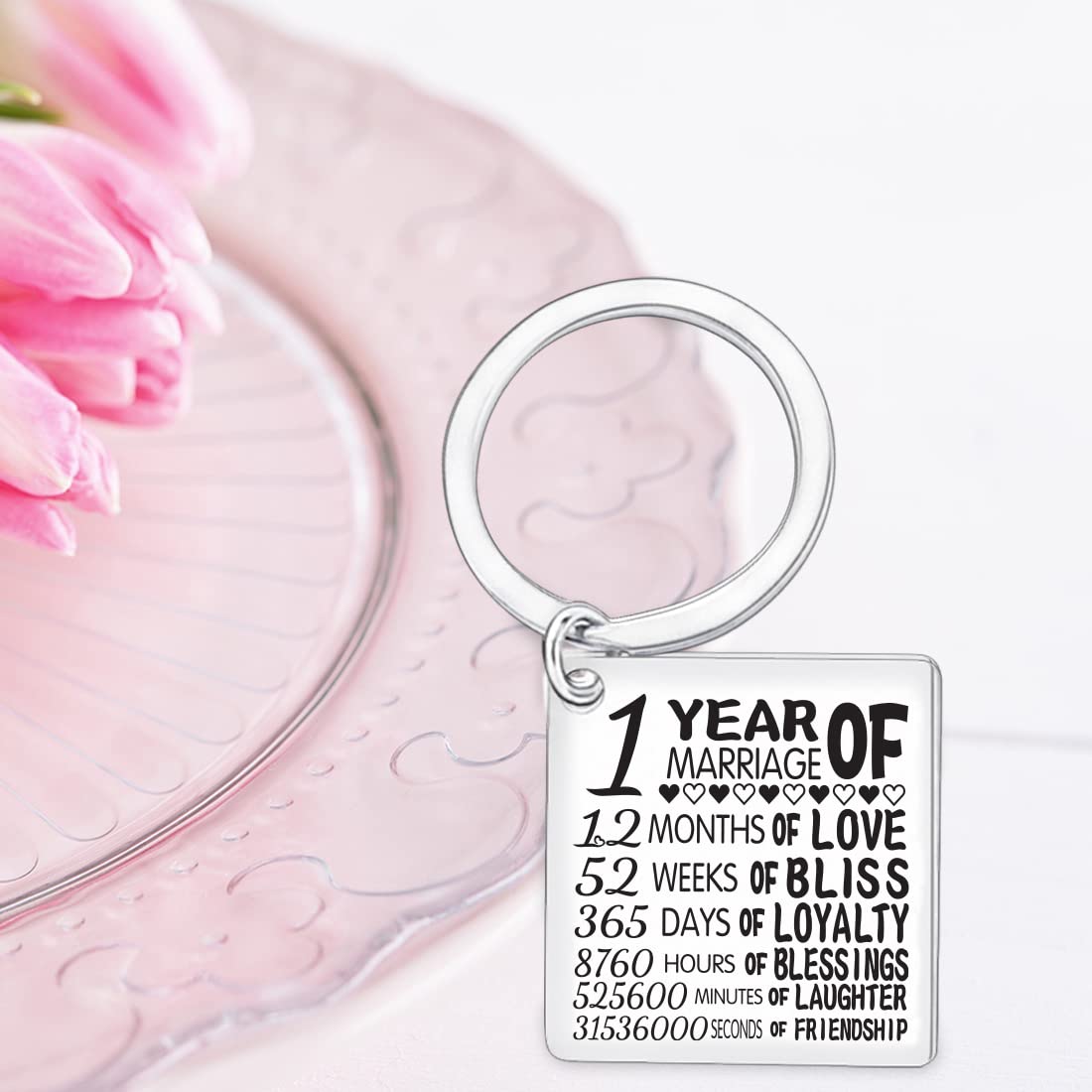 LittleBlueDeer 1st Wedding Anniversary Gifts for Couples - Romantic 1 Year Marriage Keepsake for Him & Her - Perfect 1st Anniversary Present for Wife or Husband - Ideal for Date Nights & Special Celebrations
