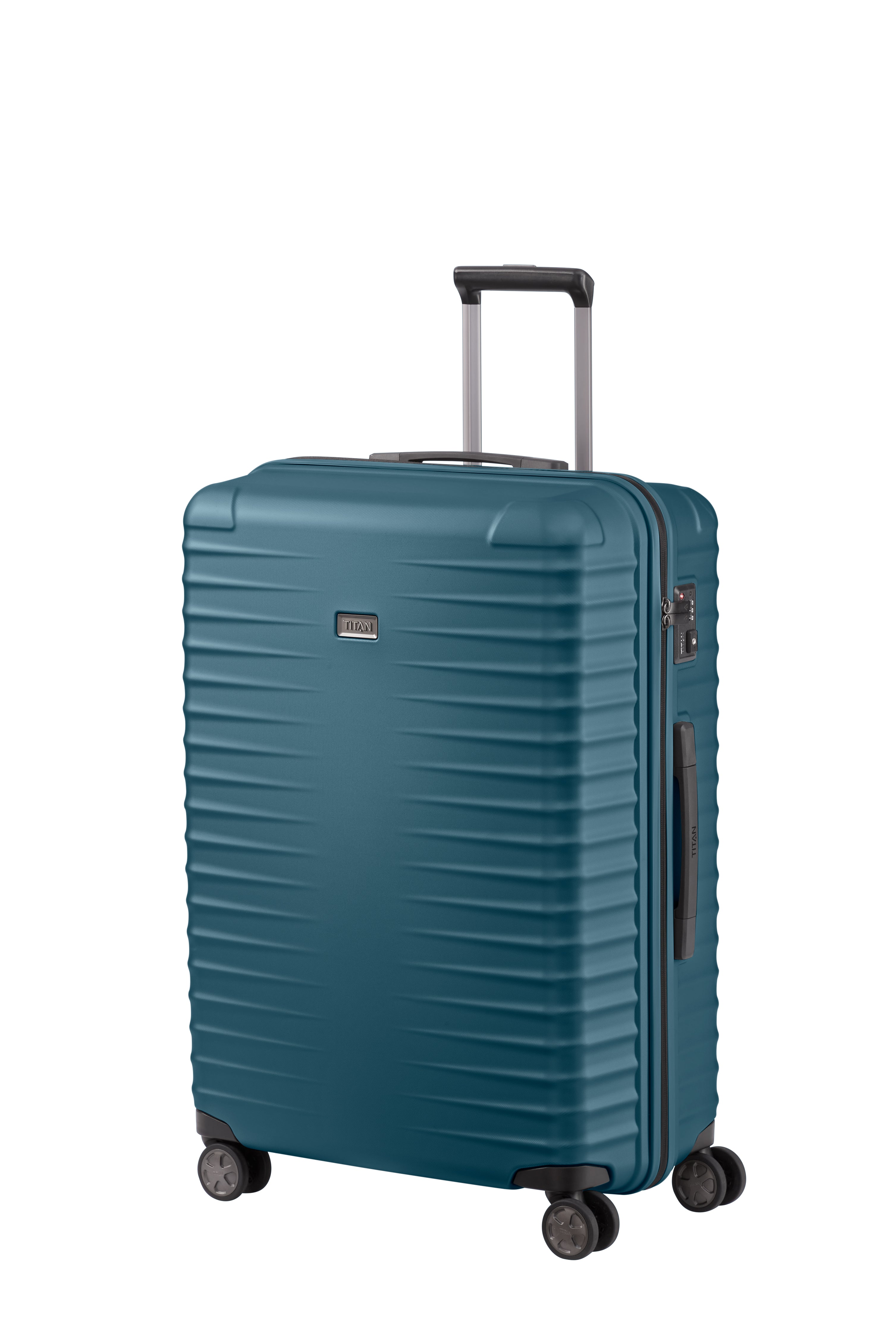 Titan LITRON Trolley L Large Luggage - Spinner Suitcase with 360° Wheels for Travel, Business Trips & Vacations | Durable Expandable Check-in Luggage for Airlines