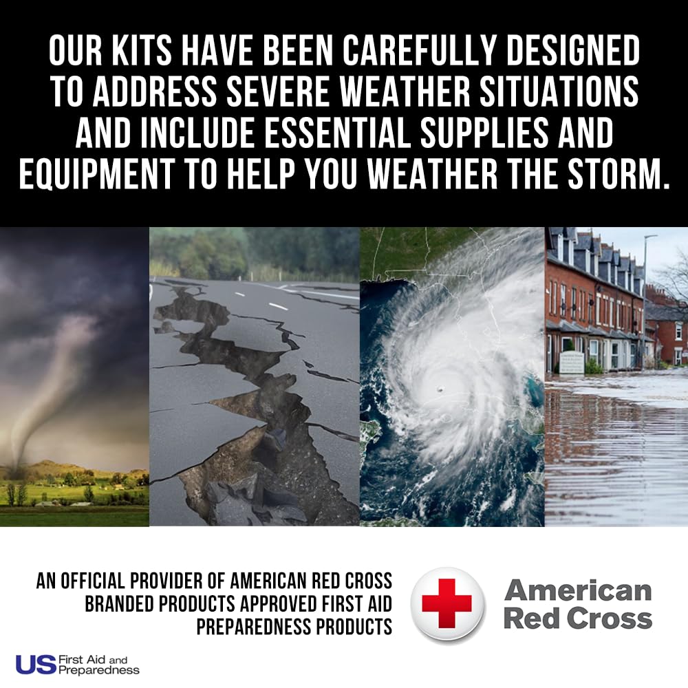 First Aid Concepts Basic Emergency Preparedness Starter Kit - 12 Hour Survival Supplies for 1 Person | Includes Water, Phone Charger, Blanket & Food | Perfect for Camping, Hiking, Natural Disasters & Emergency Preparedness