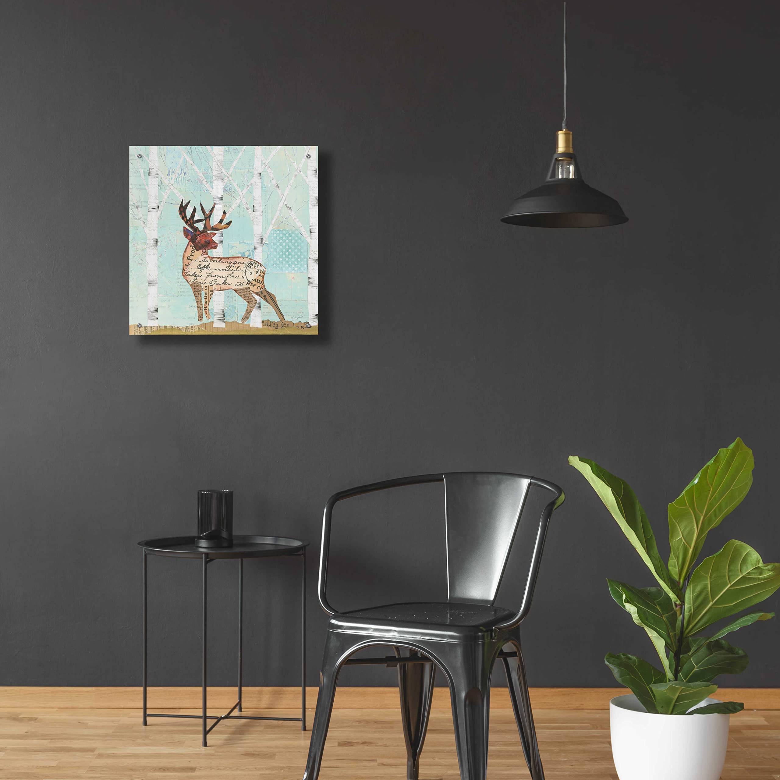 Courtney Prahl 'In the Forest III' Acrylic Glass Wall Art - 24x24 Inch Modern Abstract Painting for Living Room, Bedroom & Office Decor