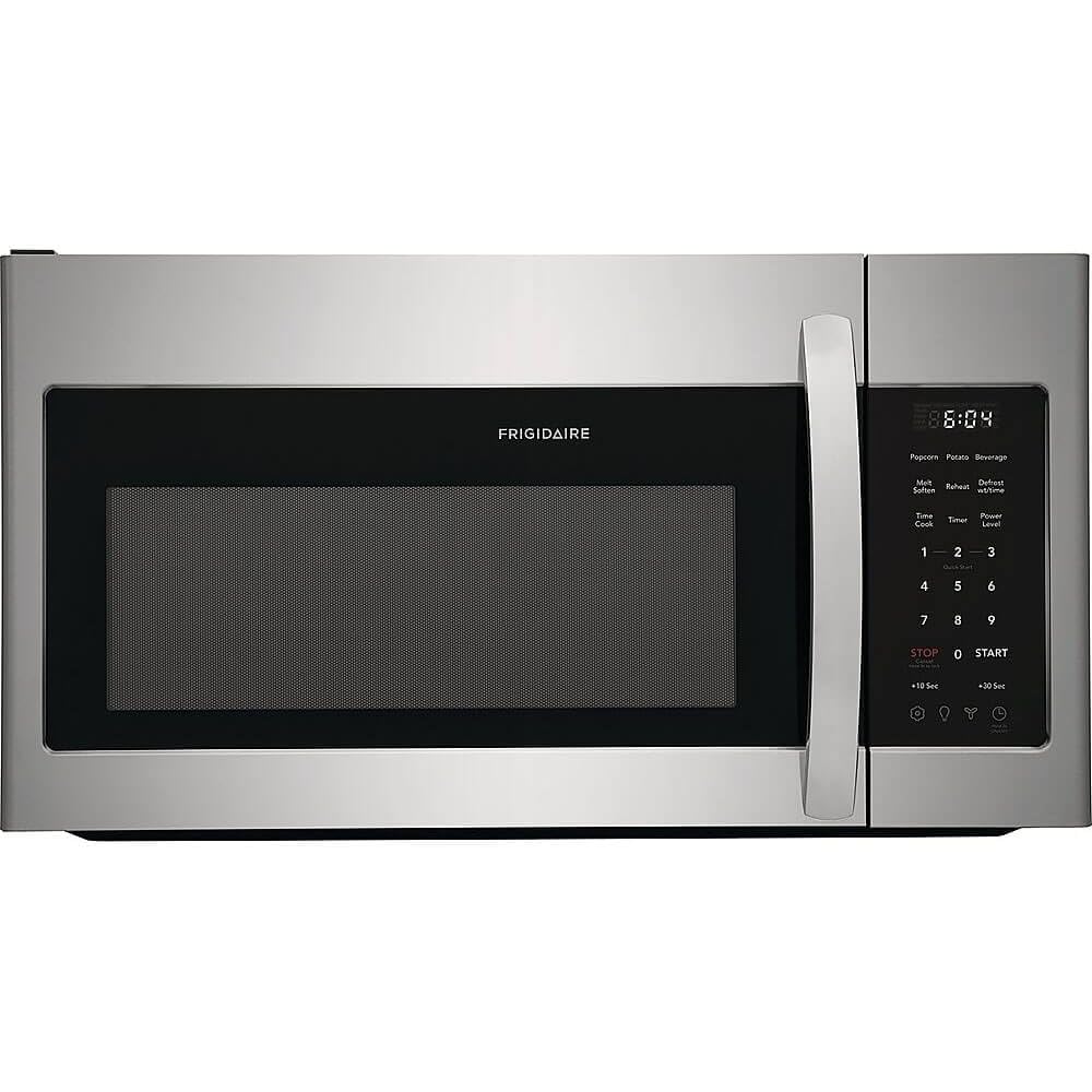 Frigidaire 1.8 Cu. Ft. Stainless Steel Over-The-Range Microwave with LED Lighting - Perfect for Kitchen Remodeling & Space-Saving Cooking