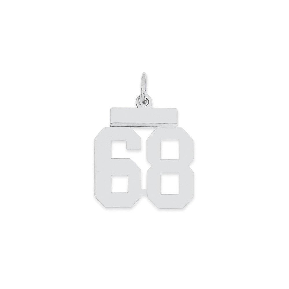 Sterling Silver Small Polished Number 0 Charm - Elegant Jewelry for Necklaces, Bracelets & DIY Crafts | Perfect for Birthdays, Anniversaries and Personalized Gifts