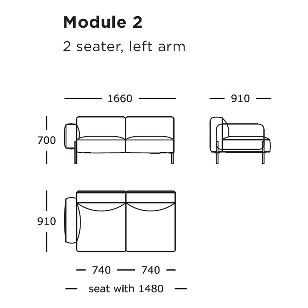 Modular Sectional Sofa with 8 Configurable Modules - Customizable Living Room Furniture for Modern Home Decor | Perfect for Apartments, Lounge Areas, and Open-Concept Spaces