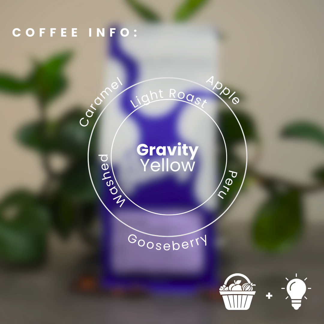 Premium Gravity Yellow Coffee Beans - 100% Arabica, Medium Roast, Whole Bean - Perfect for Home Brewing, Espresso & Gifts