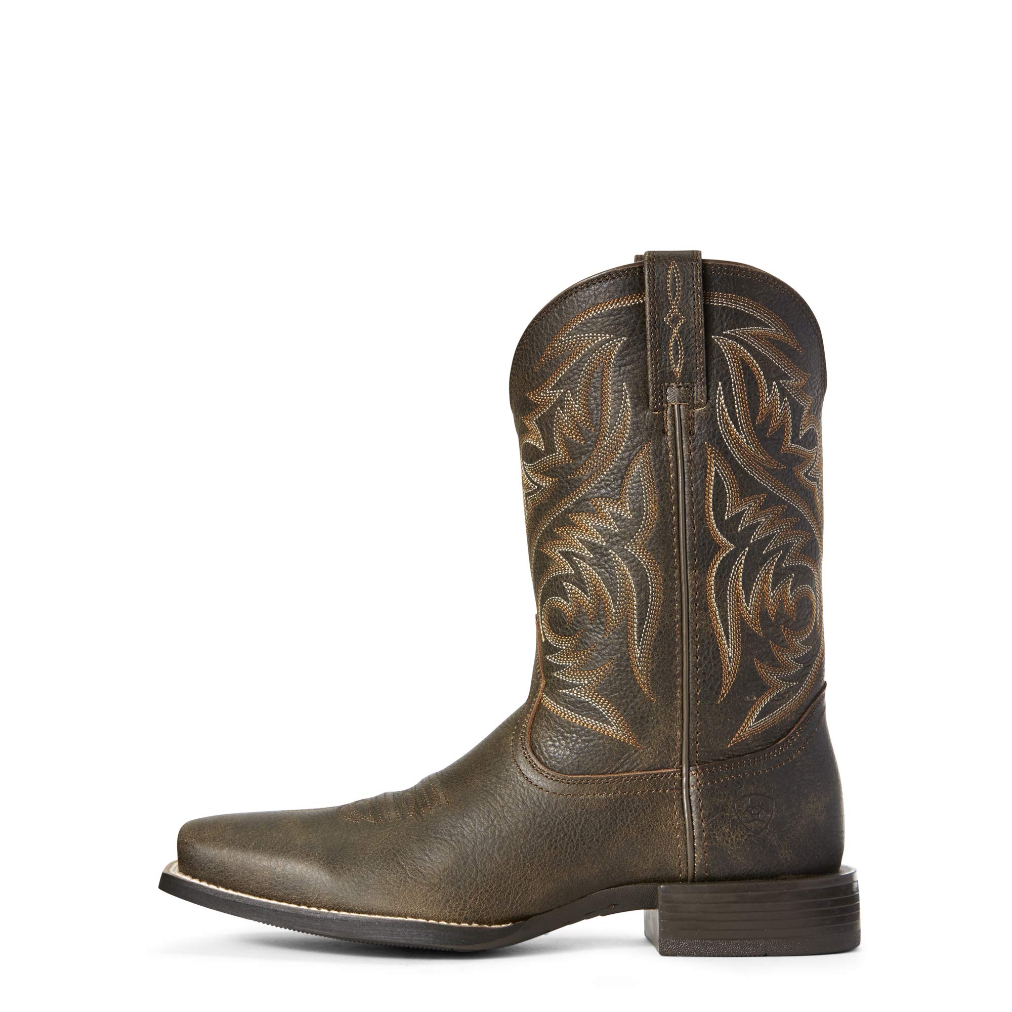 Ariat Men's Sport Herdsman Western Boots - Durable Cowboy Boots for Riding, Work & Outdoor Activities | Comfortable Western Footwear for Ranch, Rodeo & Casual Wear