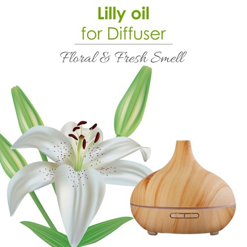 100% Pure Natural Lily (Lilium Auratum) Essential Oil - Undiluted, Uncut Therapeutic Grade Aromatherapy Oil | 0.10 Fl Oz | Perfect for Diffusers, Massage, Relaxation & Home Fragrance