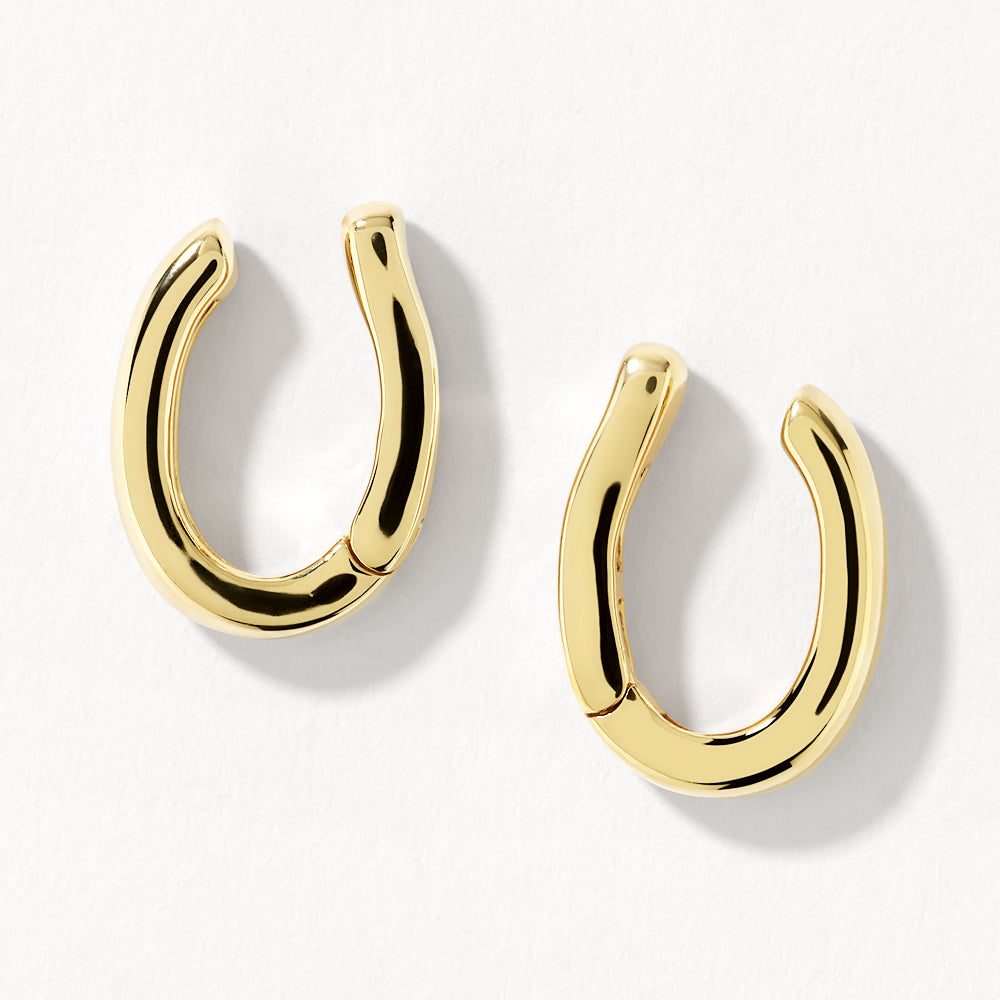 Gold Plain Bar Hinge Ear Cuff Set - Minimalist Dainty Ear Cuffs for Women - Perfect for Parties, Weddings & Everyday Wear