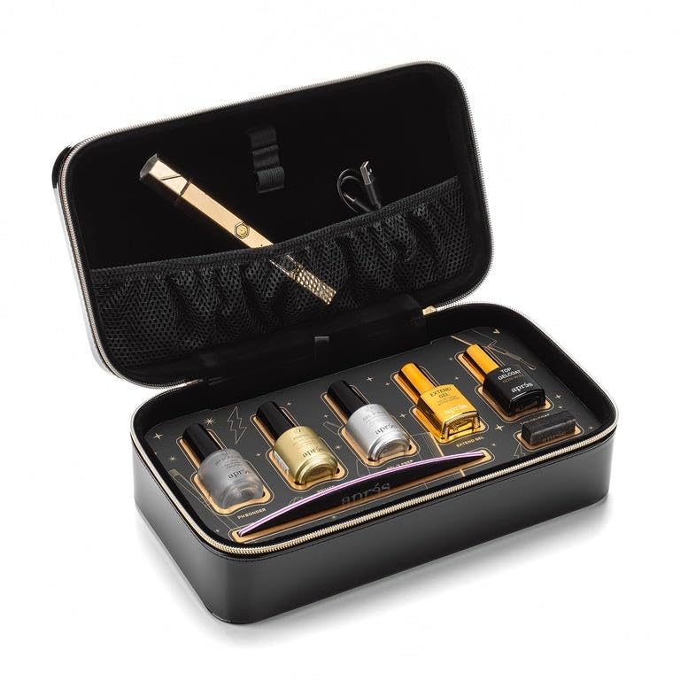 Apres Gel-X Nail Professional Starter Kit 2025 - 14 Sizes (00-9) with Half Sizes, Soft Gel Nail Tips Extension Kit for Salon & Home Use - Sculpted Stiletto Medium Length - Perfect for Manicures, Nail Art & Special Occasions