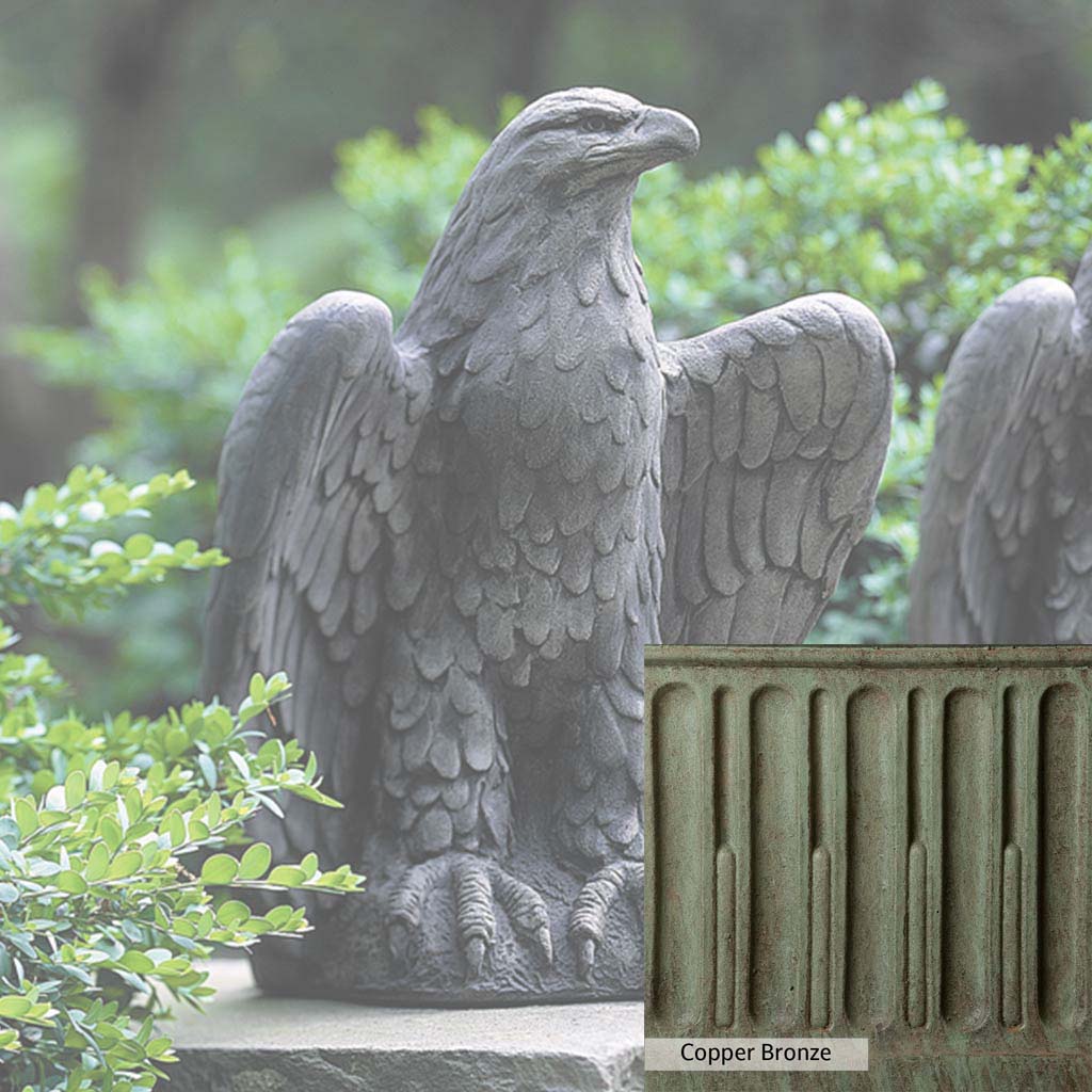 Campania International Eagle Looking Left Statue - Bronze Eagle Sculpture for Home & Office Decor - Perfect for Garden, Patio, or Indoor Display