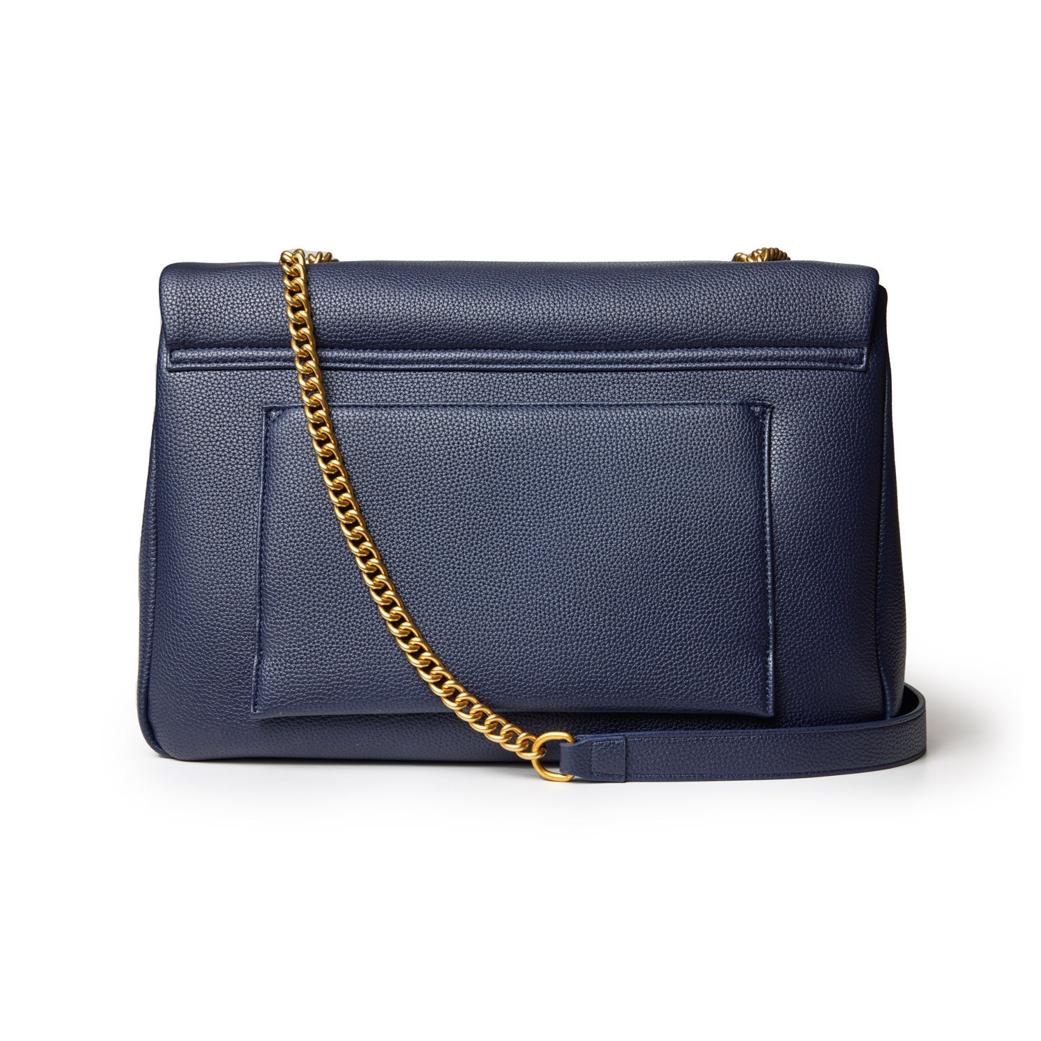 Large Pebble Flap Bag in Navy - Stylish Crossbody Purse for Women, Perfect for Work, Travel & Everyday Use