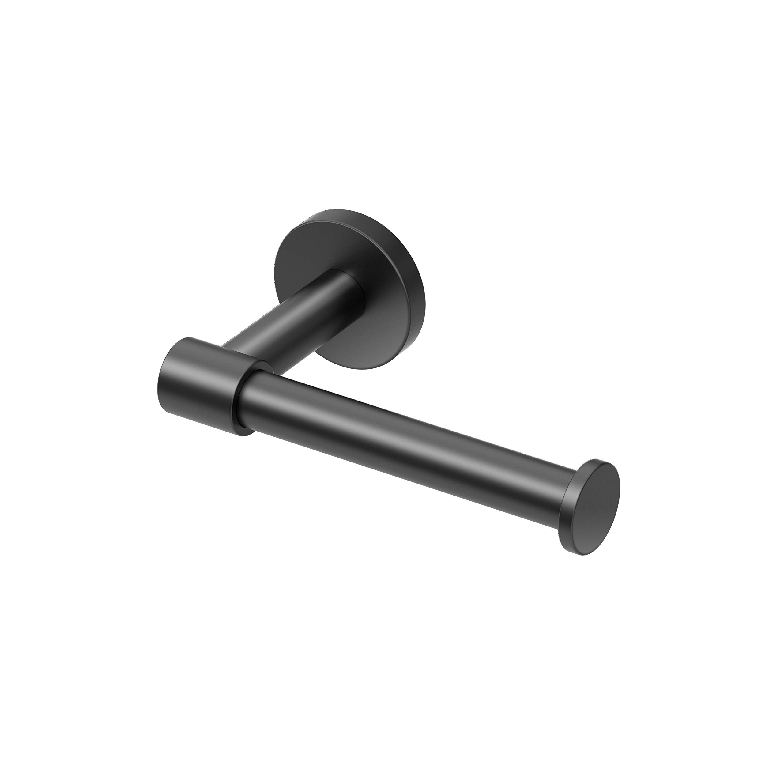 Gatco 4663MX Reveal Euro Toilet Paper Holder, Matte Black - 7.13