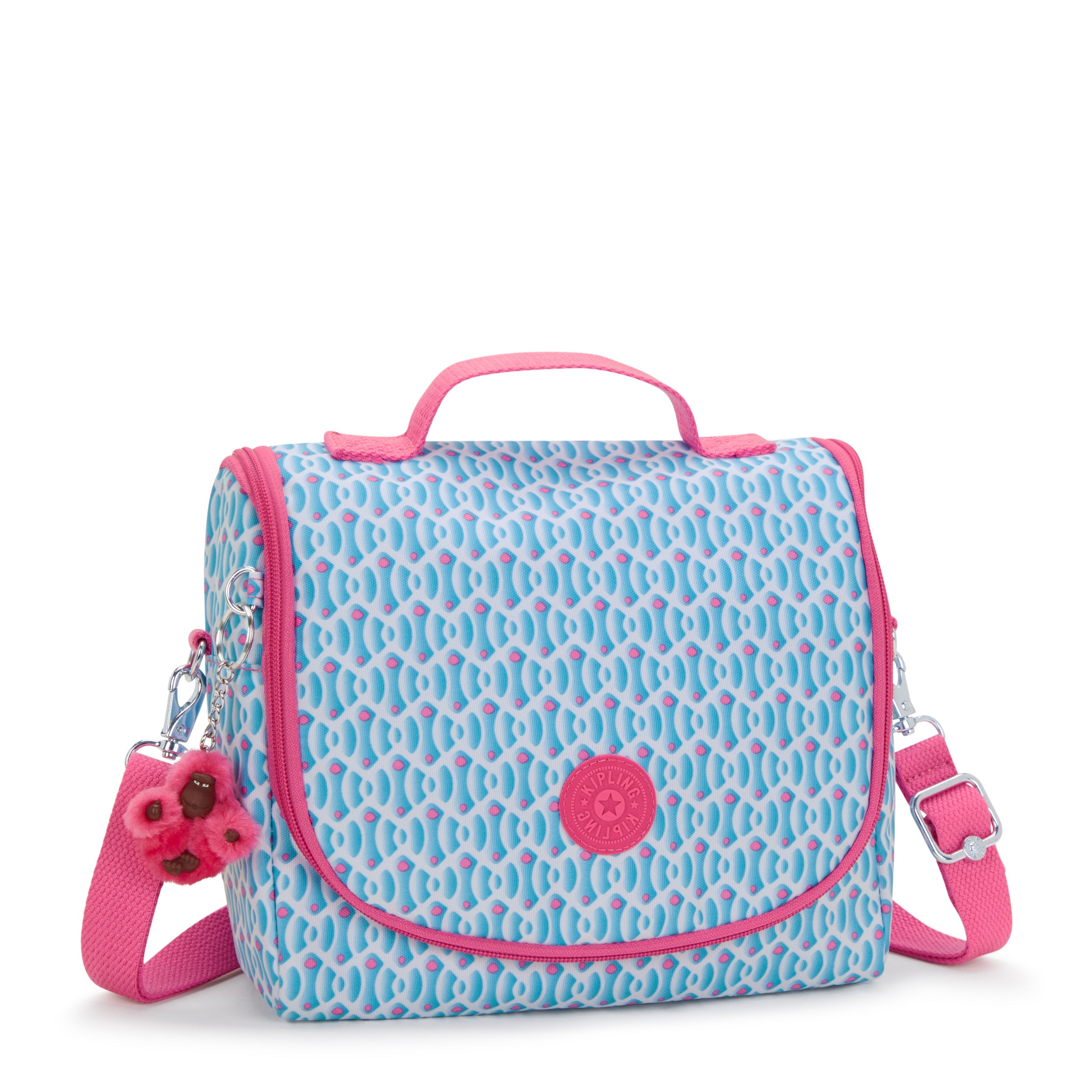 Kipling New Kichirou Printed Lunch Bag - Dreamy Geometric Pattern Insulated Lunch Box for Women & Men - Perfect for Work, School, Picnics & Travel