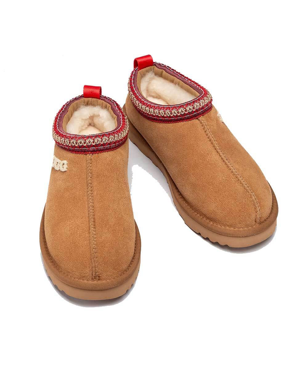 Women's UGG Tassy Logo Moccasin Slippers - Cozy Indoor/Outdoor House Shoes for Winter Comfort & Casual Wear