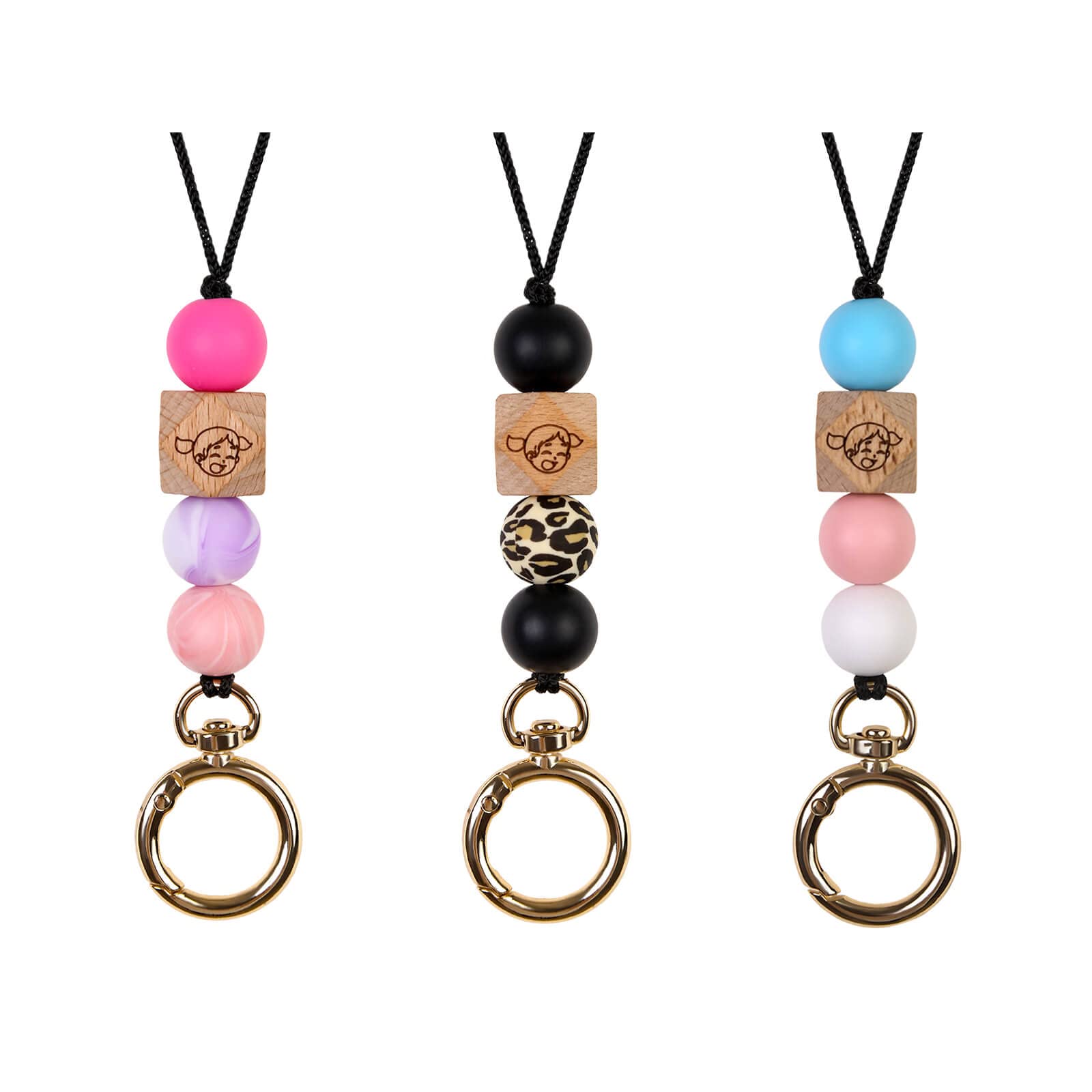 Cute Beaded Breakaway Lanyards for Teachers, Nurses & Women - ID Badge & Key Holder - Boho Fashion Accessory for Work & School