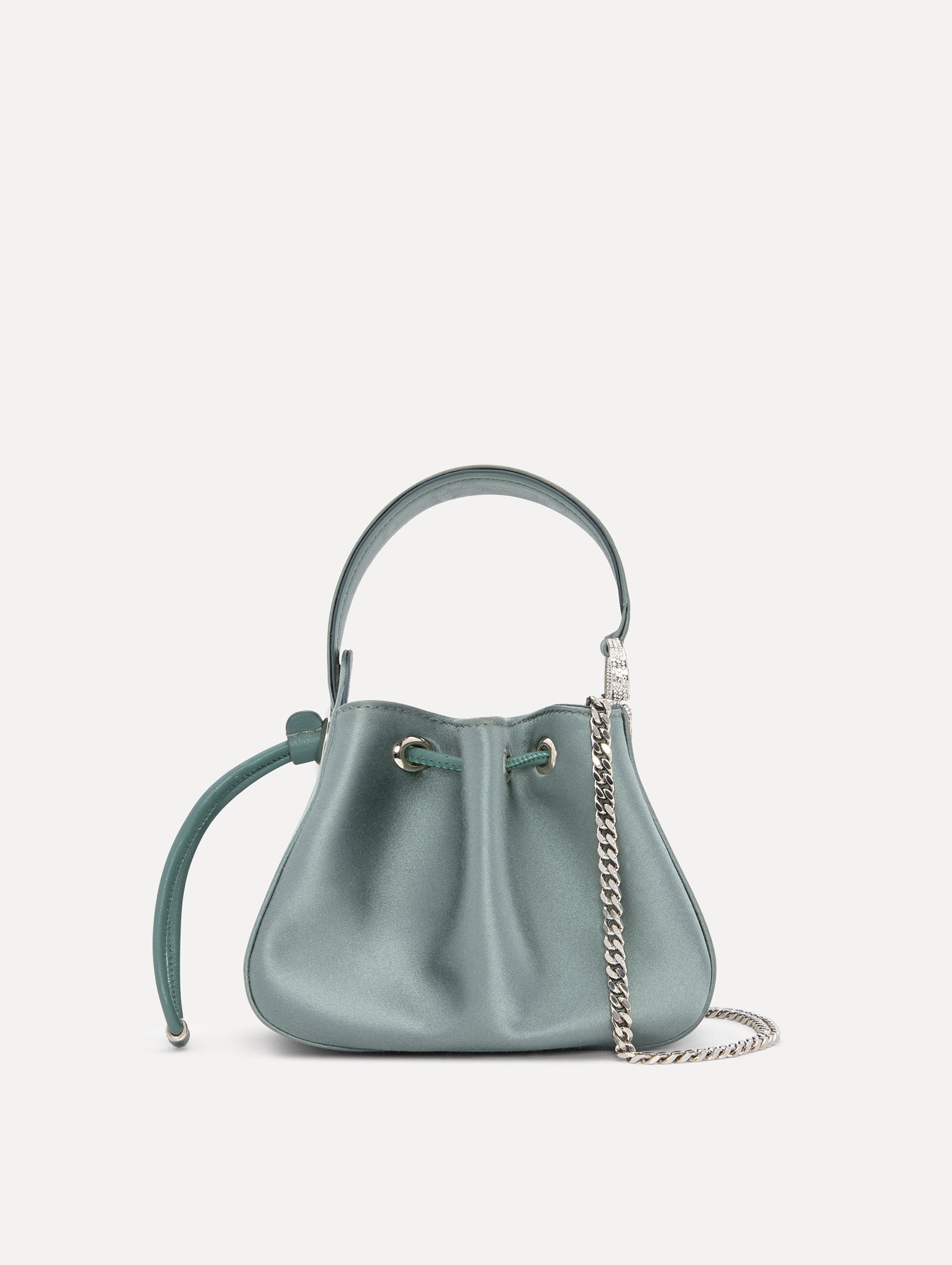 Elegant Crystal Pavé Nano O Handle Bag for Women - Perfect for Evening Parties, Weddings & Special Occasions